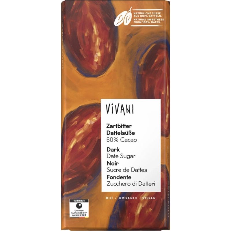 Zartbitter Dattelsüße 60% Cacao