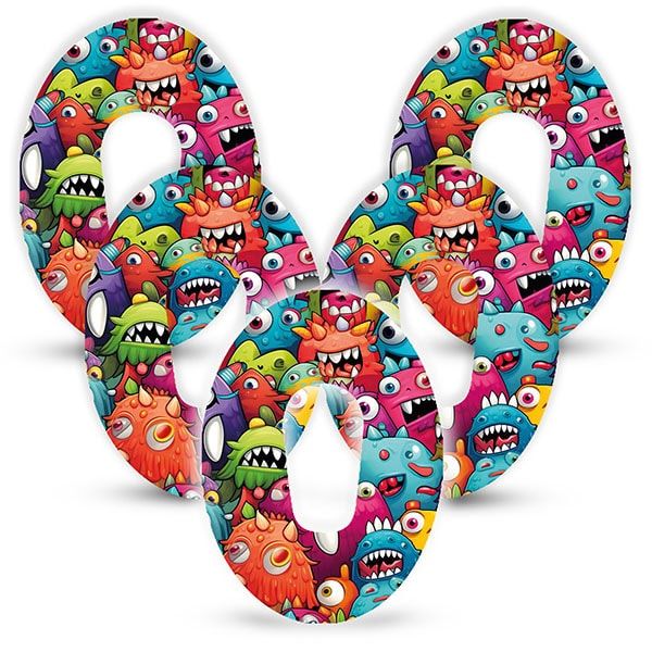 Diasticker® Dexcom G6 Fixiertapes "Monster-Mania"