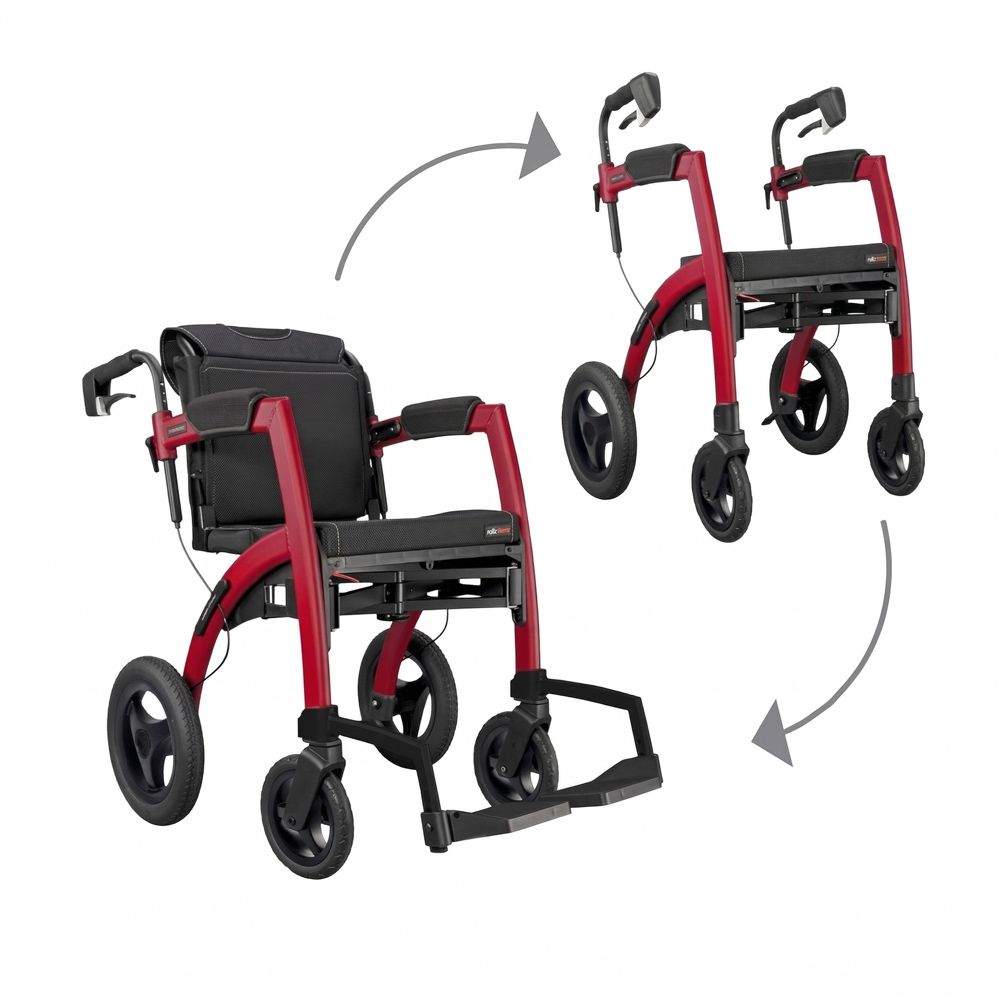 Rollz Motion Performance Rollstuhl-Rollator mit Luftreifen 1 St
