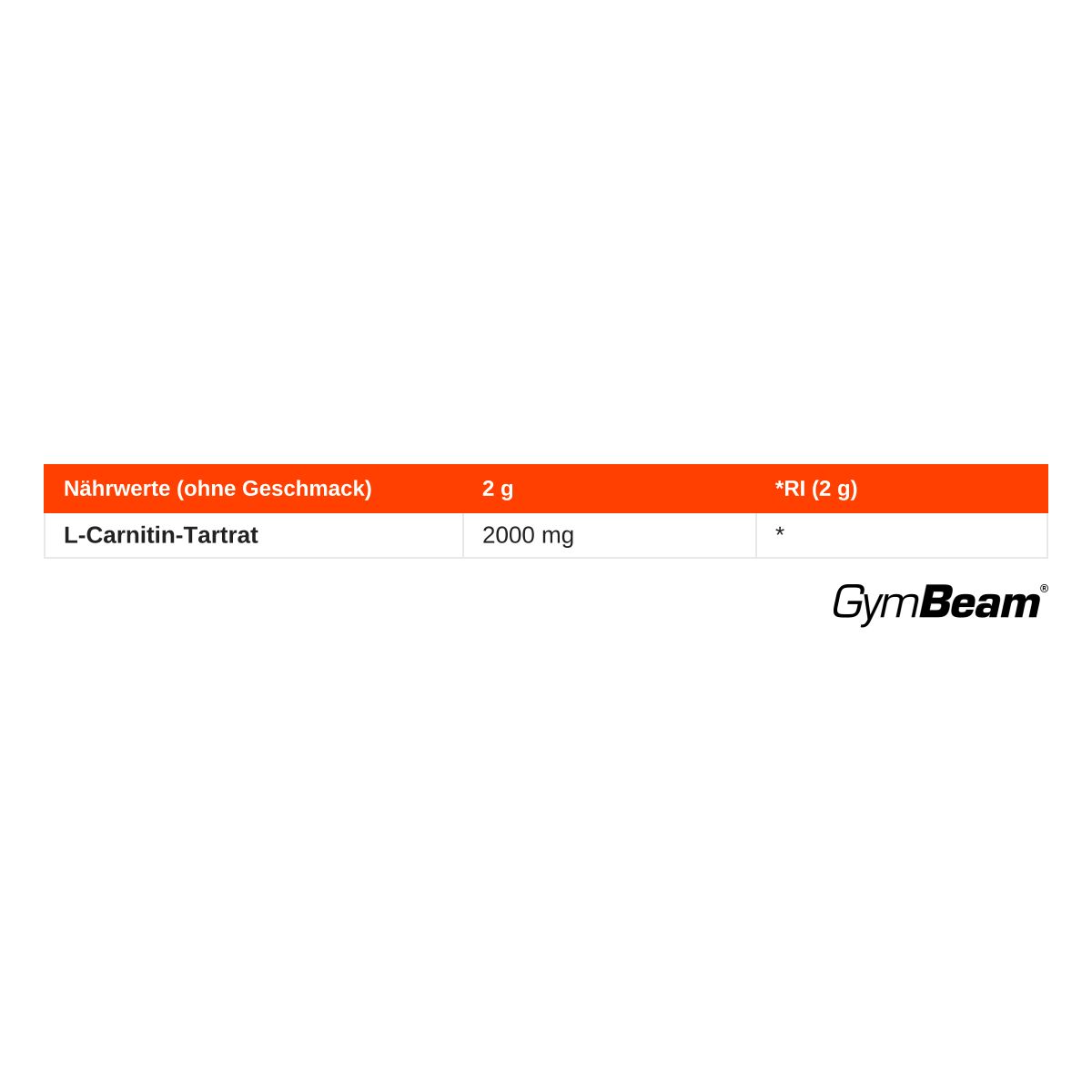 GymBeam L-Carnitin Tartrat Pulver