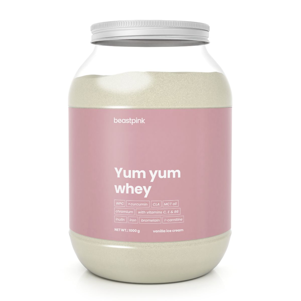 GymBeam Yum Whey Molkenprotein-Konzentrat Pulver 1000 g