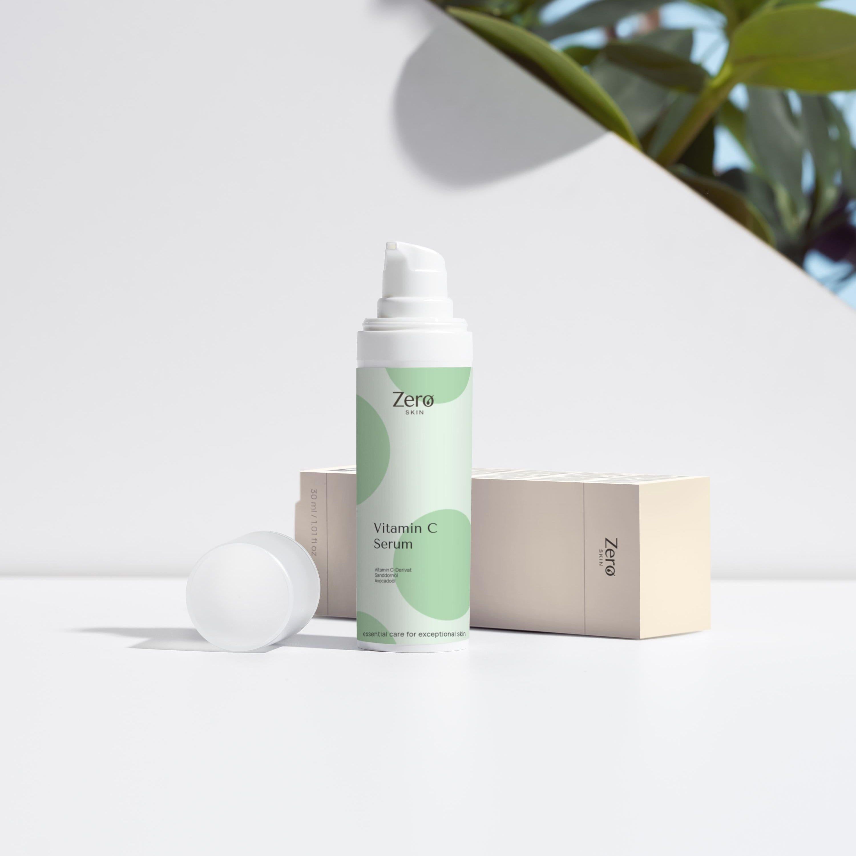 Zero Skin Vitamin C Serum, strahlkraftfördernd glättend für trockene und reife Haut