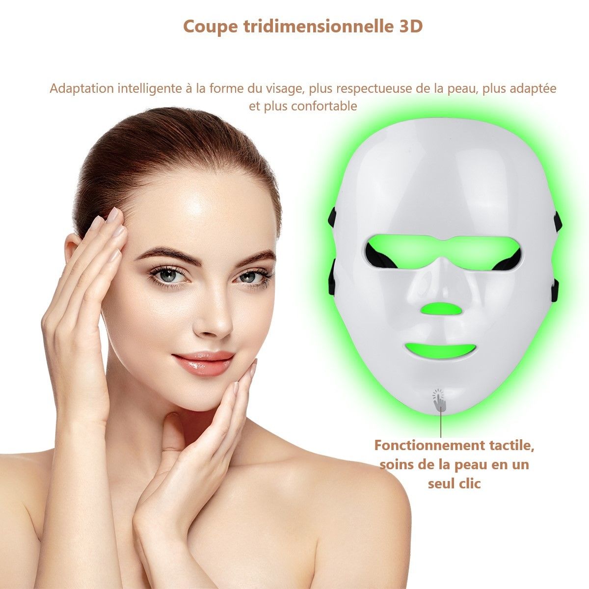 LED-Gesichtsmaske, Lichttherapie, 7 Farben-PALOMA BEAUTIES