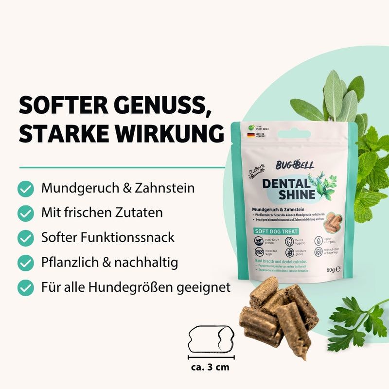 BugBell Weiche Hundeleckeri DentalShine - Mundgeruch & Zahnstein