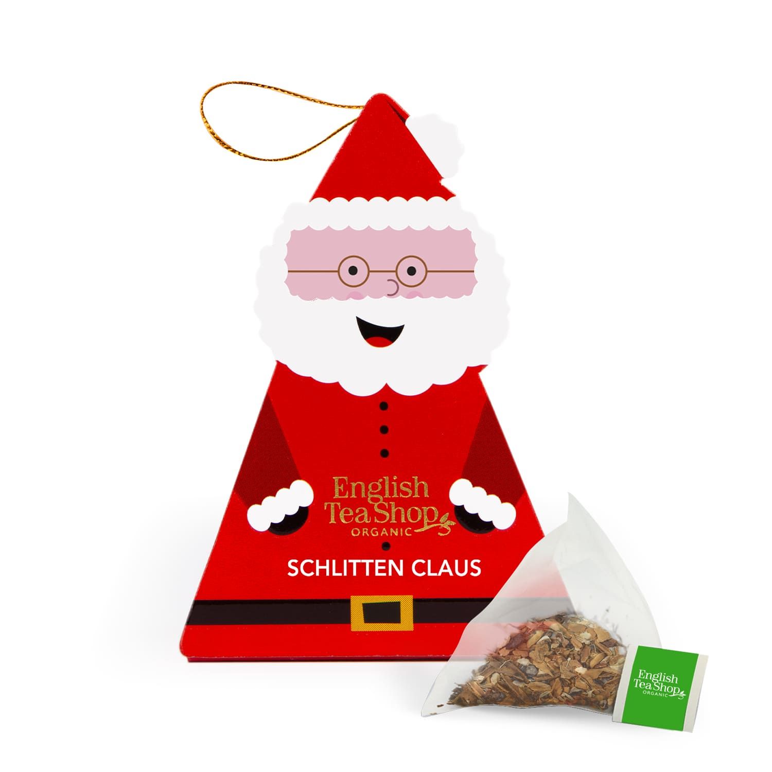 ETS - Weihnachtsmann Schlitten Claus, Tee-Figur, BIO 2 g Tee