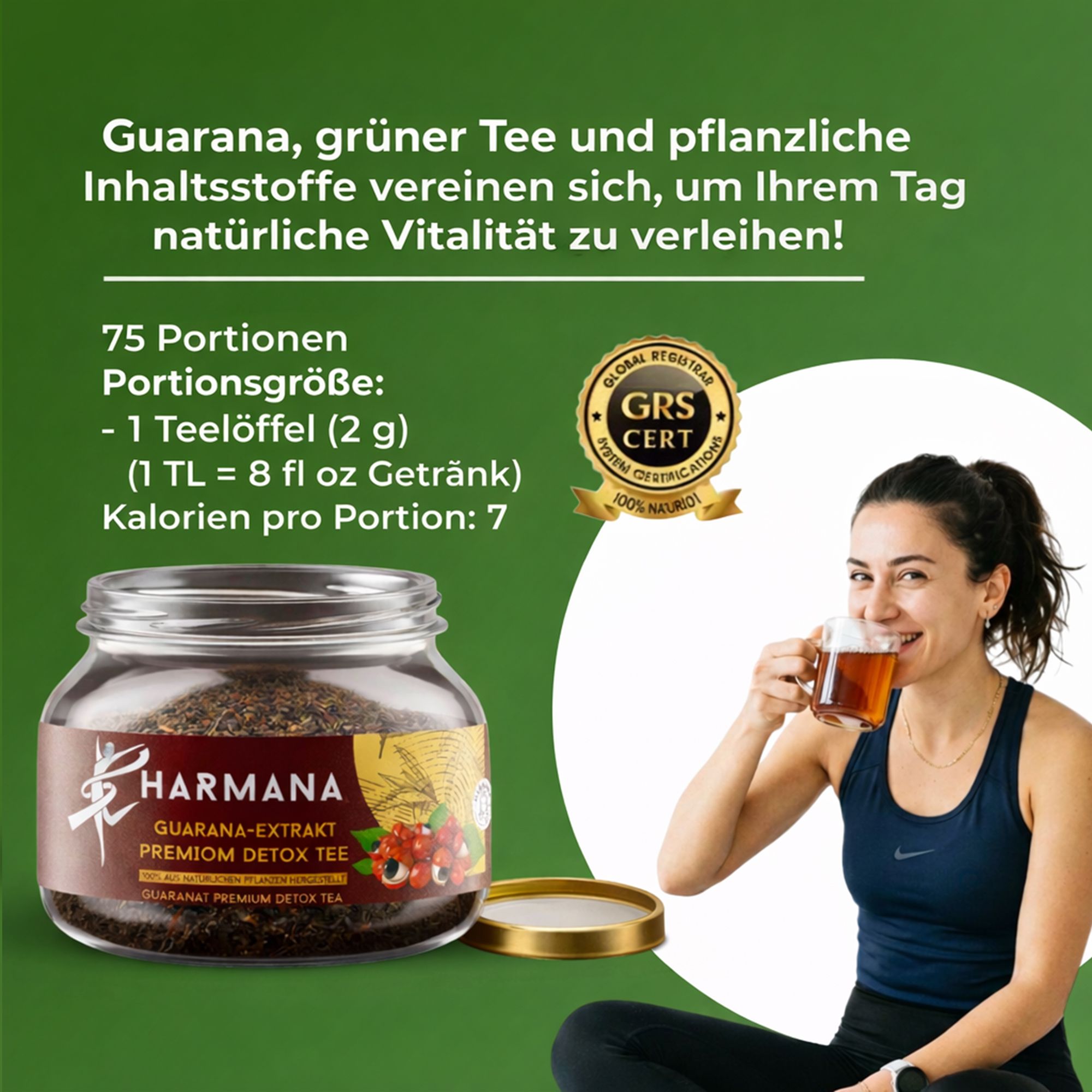 HARMANA Guarana Extrakt Tee