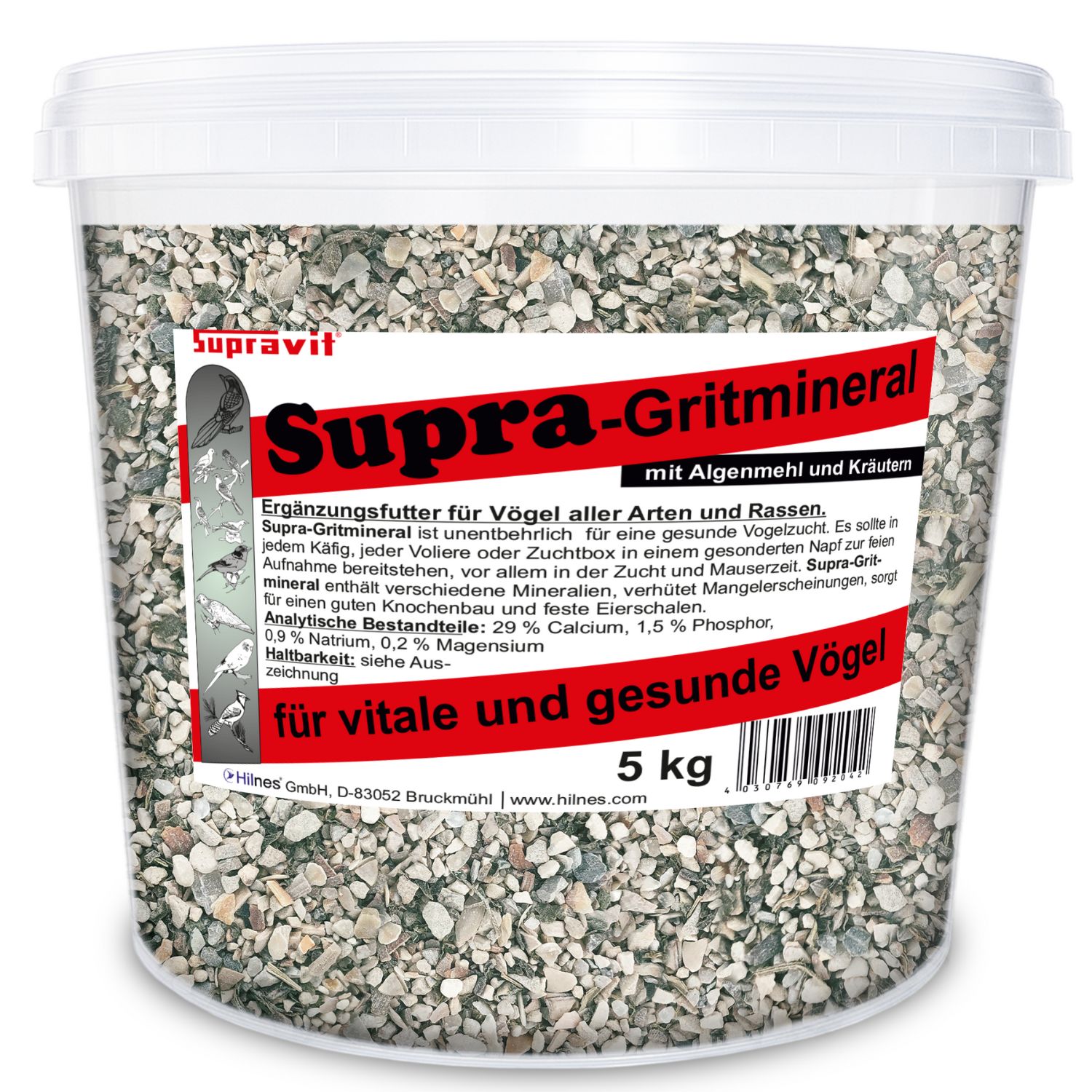 Supravit Supra-Gritmineral  Premium Vogelgrit & Mineralfutter für Vögel