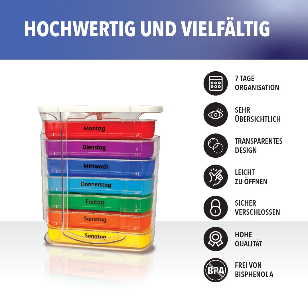 IEA Medical Tablettenbox 7 Tage 1 St Box