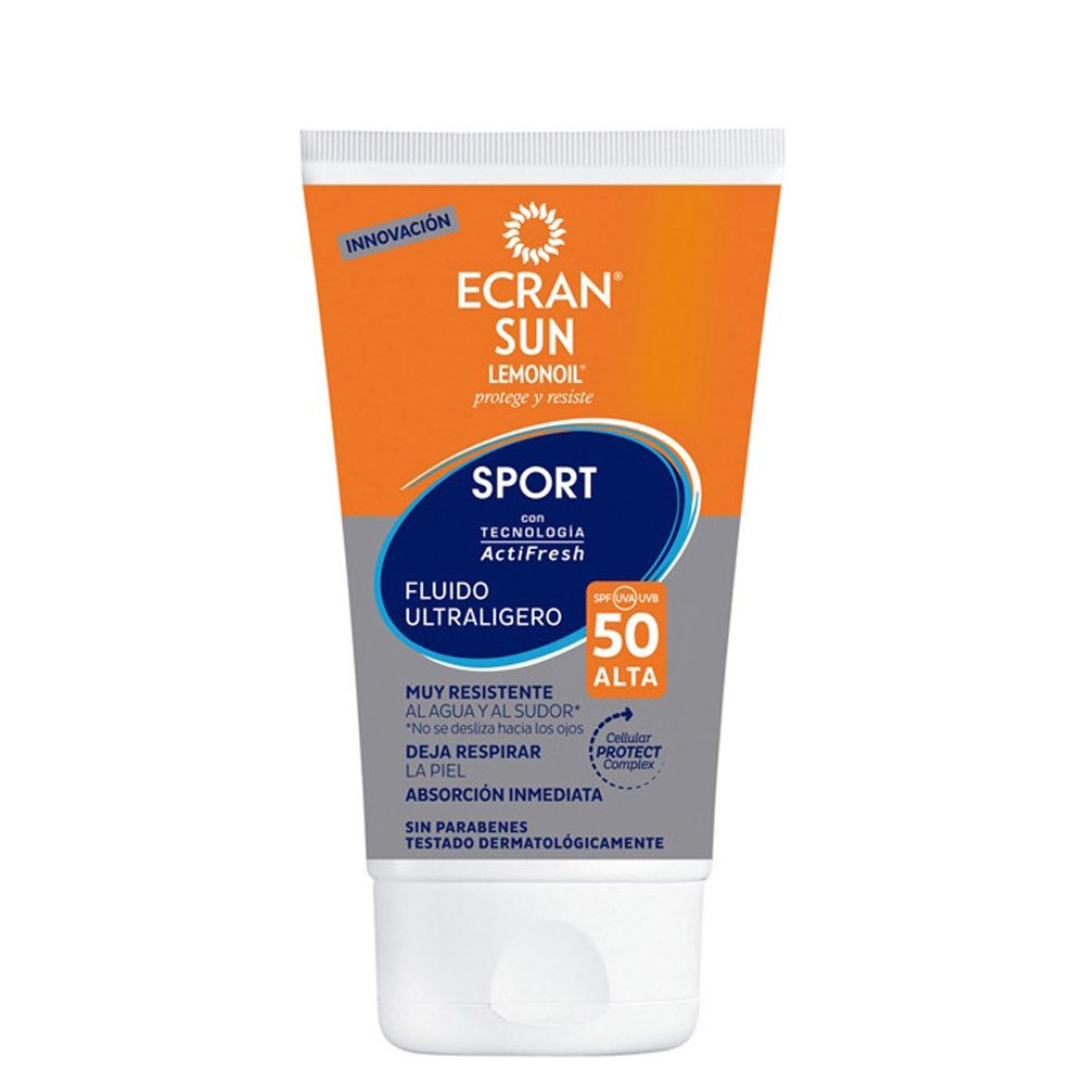 ECRAN SUNNIQUE - Fluido Ultraligero Sport FPS 50 - Ultraleichtes Sonnenschutz Fluid