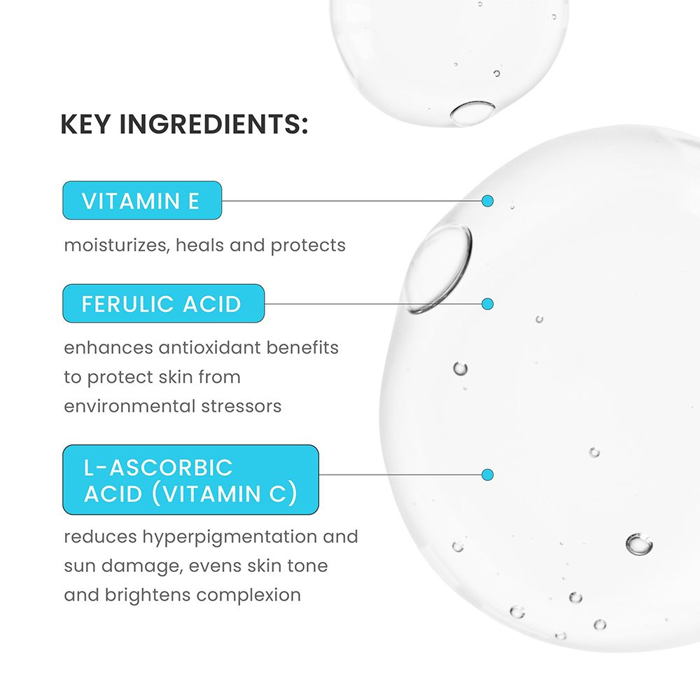 TIMELESS SKIN CARE 10% Vitamin C + E Ferulic Acid Brightening Face Serum