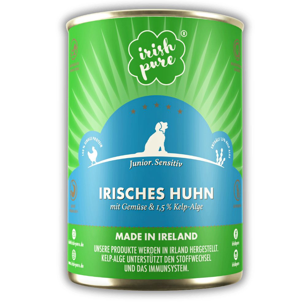 Irish Pure Hunde-Nassfutter Junior – Irisches Huhn mit Gemüse 24 St