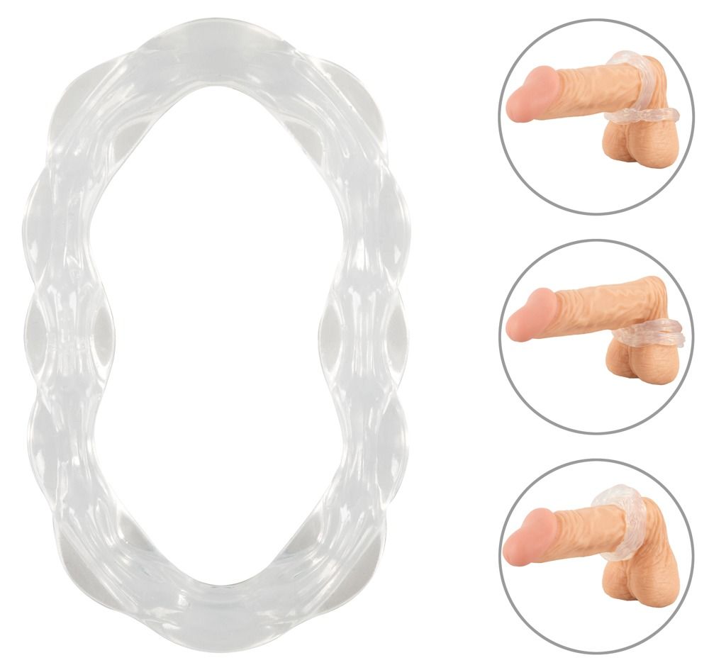 beau coeur - Anello per il pene e la sfera - Elastico con manico testurizzato