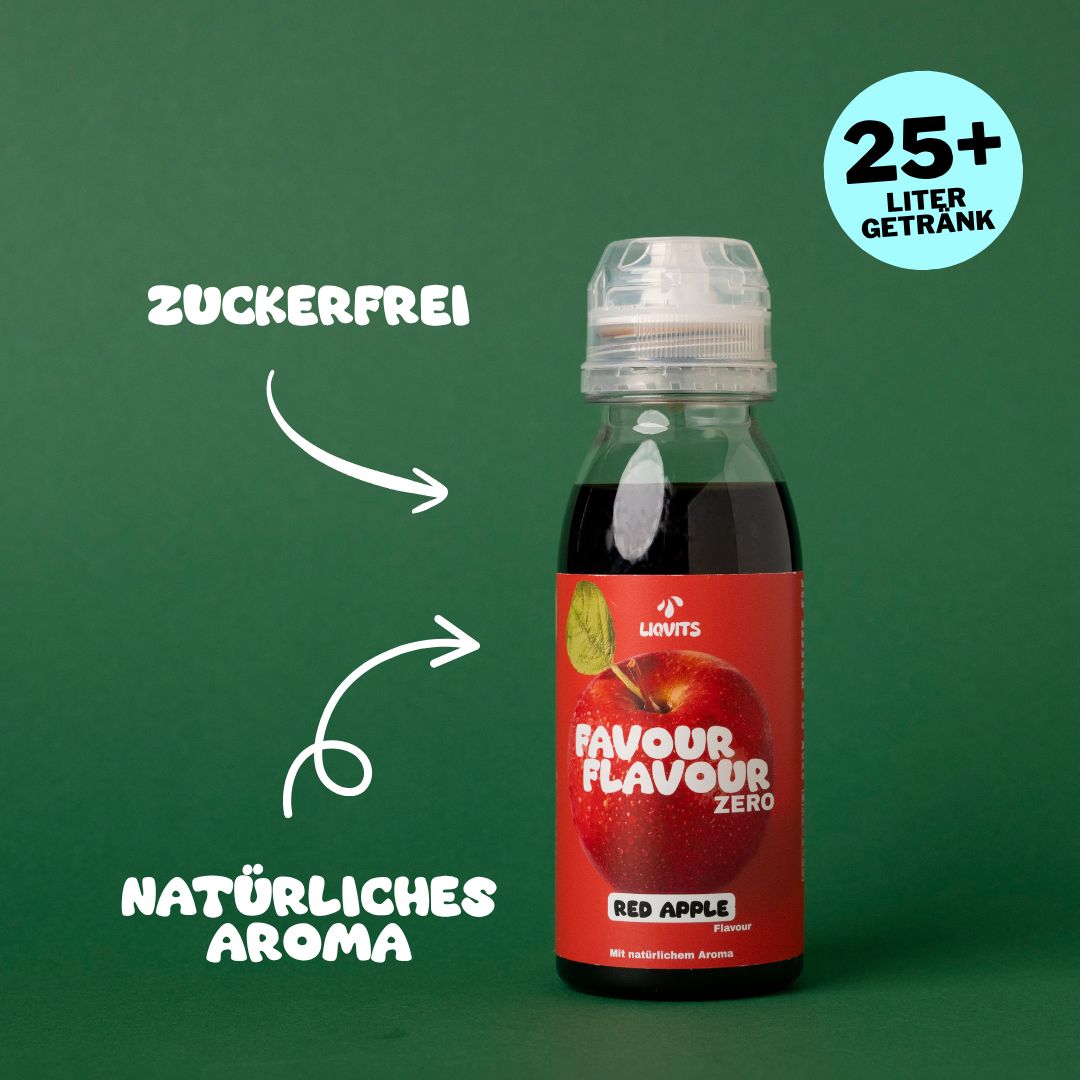 Favour Flavour Red Apple Sirup Zero mit natürlichem Aroma