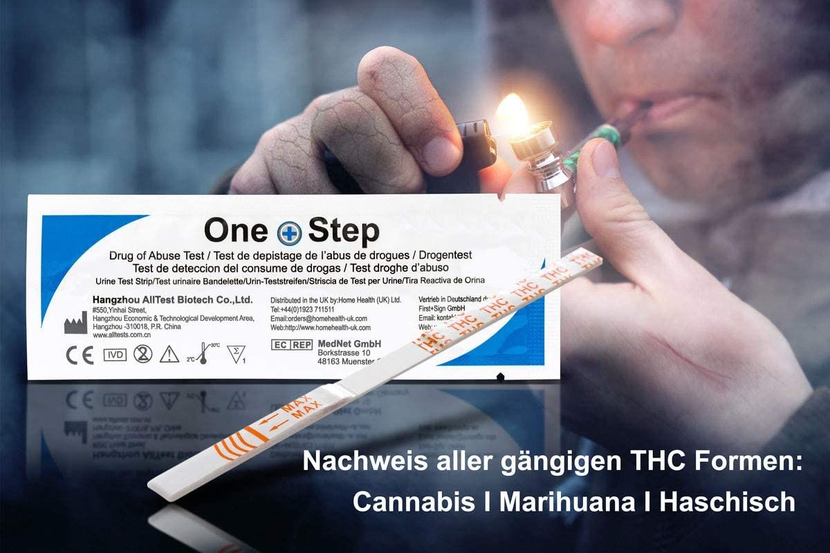 One+Step THC Drogentest-Schnelltest - Selbsttest mit hoher Sensitivität Cut-off: 20 ng/ml