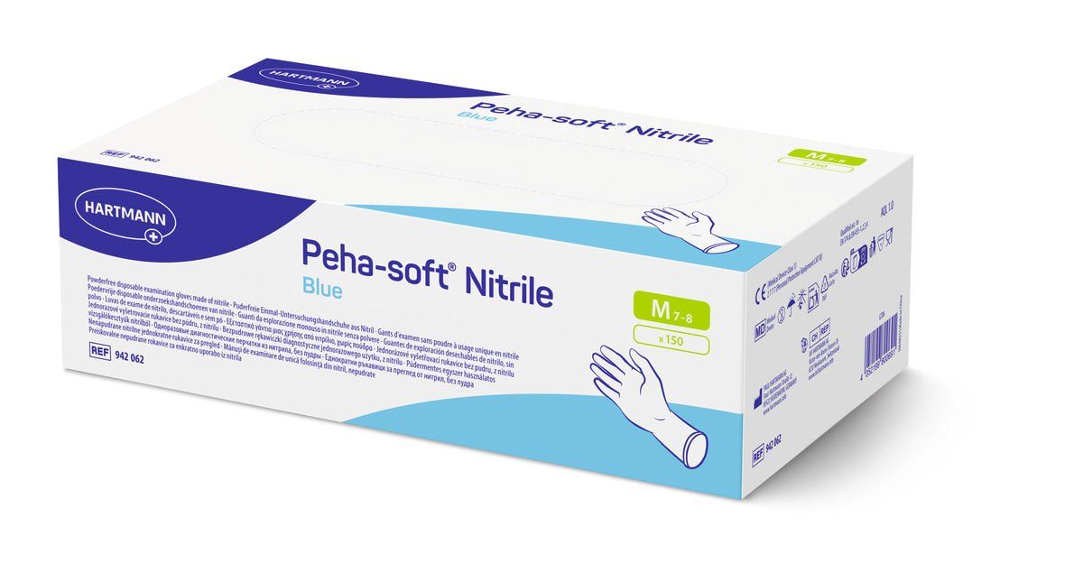 Peha-soft Nitrile Blue M 150 St Handschuhe