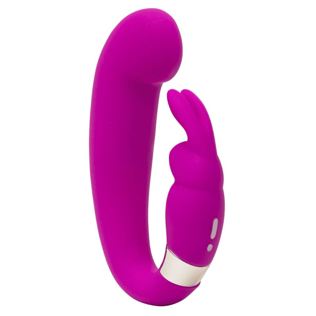 Rabbitvibrator „mini g-spot curve vibe“ | stimuliert G-Punkt und Klitoris, 15 Modi | happyrabbit