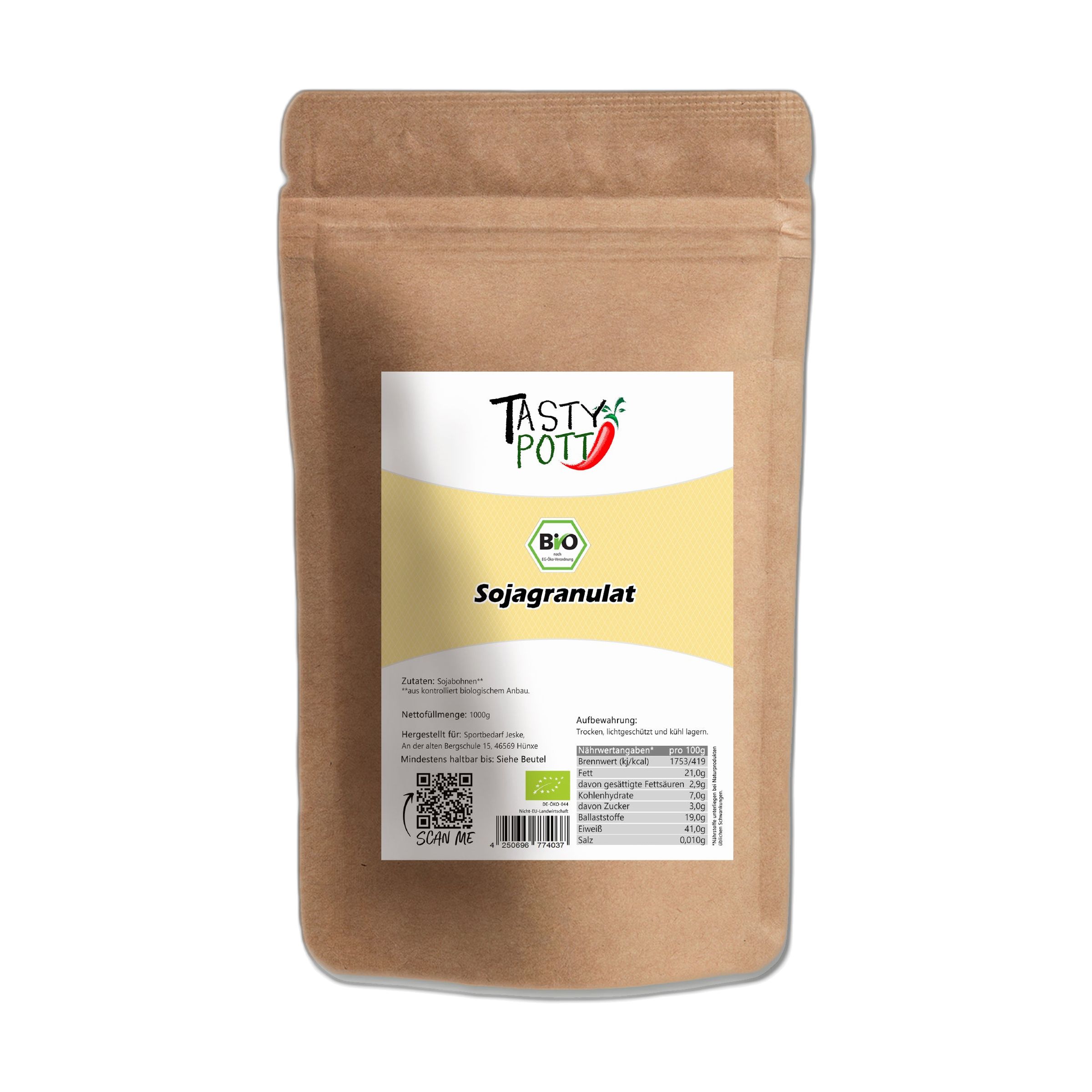 Tasty-Pott Tasty Pott Bio Sojagranulat 1000 g