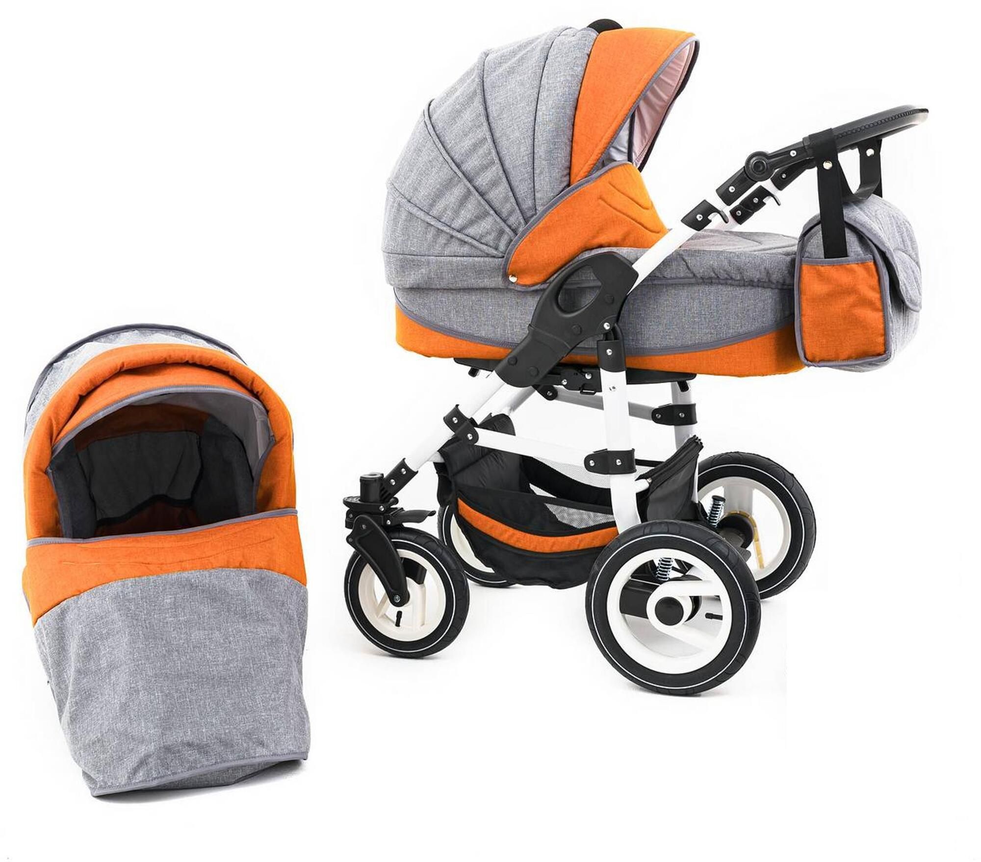 Tabbi ECO LN 2 in 1 Kinderwagen Luftreifen, Orange