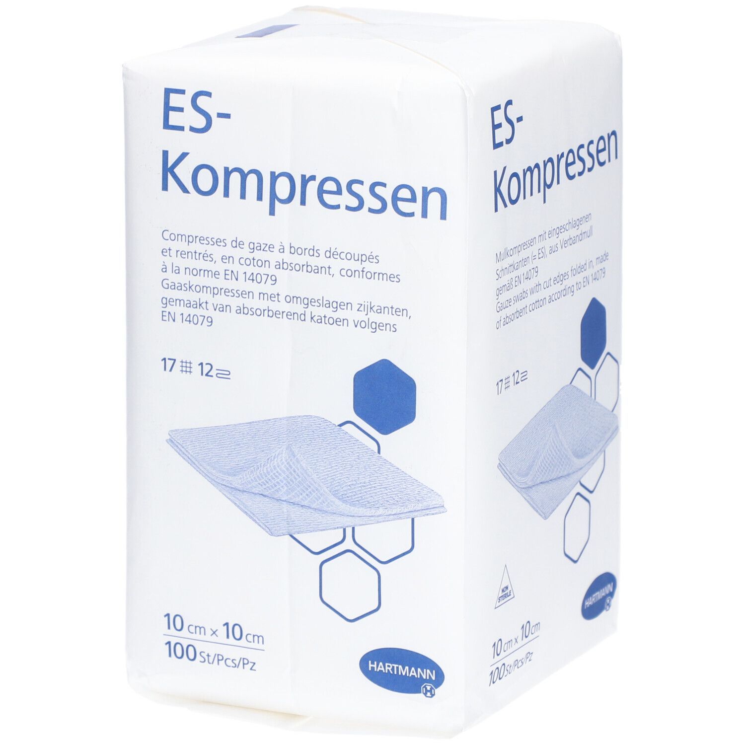 Hartmann ES-Kompressen 12fach 10x10cm 100 Stk St Kompressen