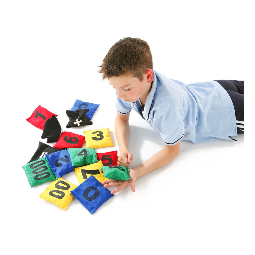 Spordas Bohnensäckchen-Set mit Zahlen 15 St