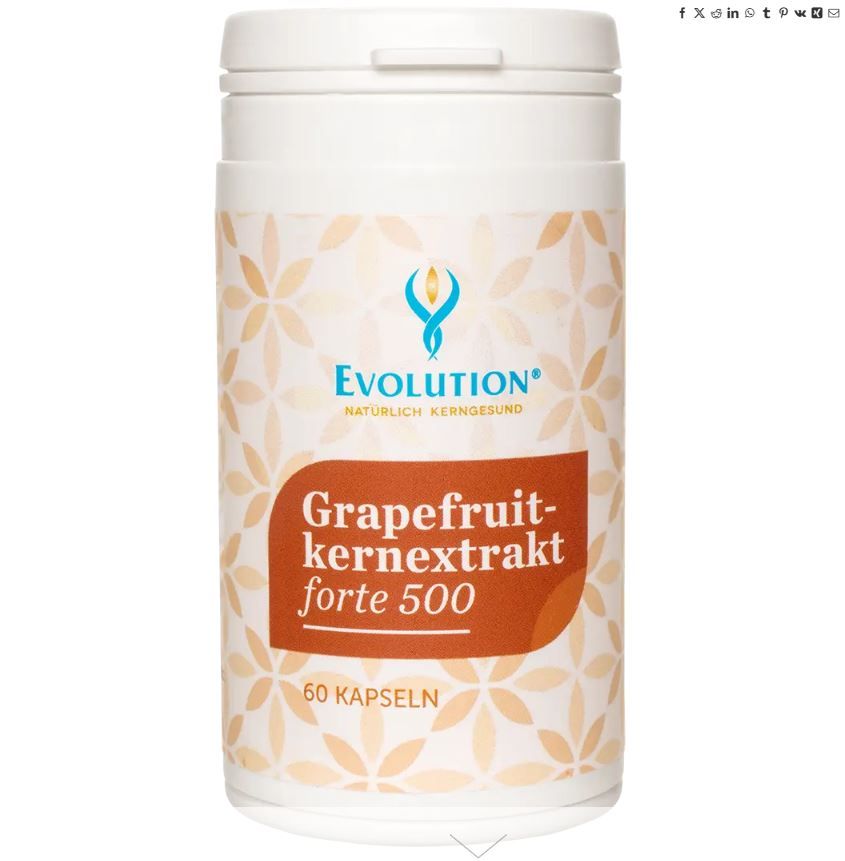 Evolution Grapefruitkernextrakt forte 500, Kapseln 60Stück