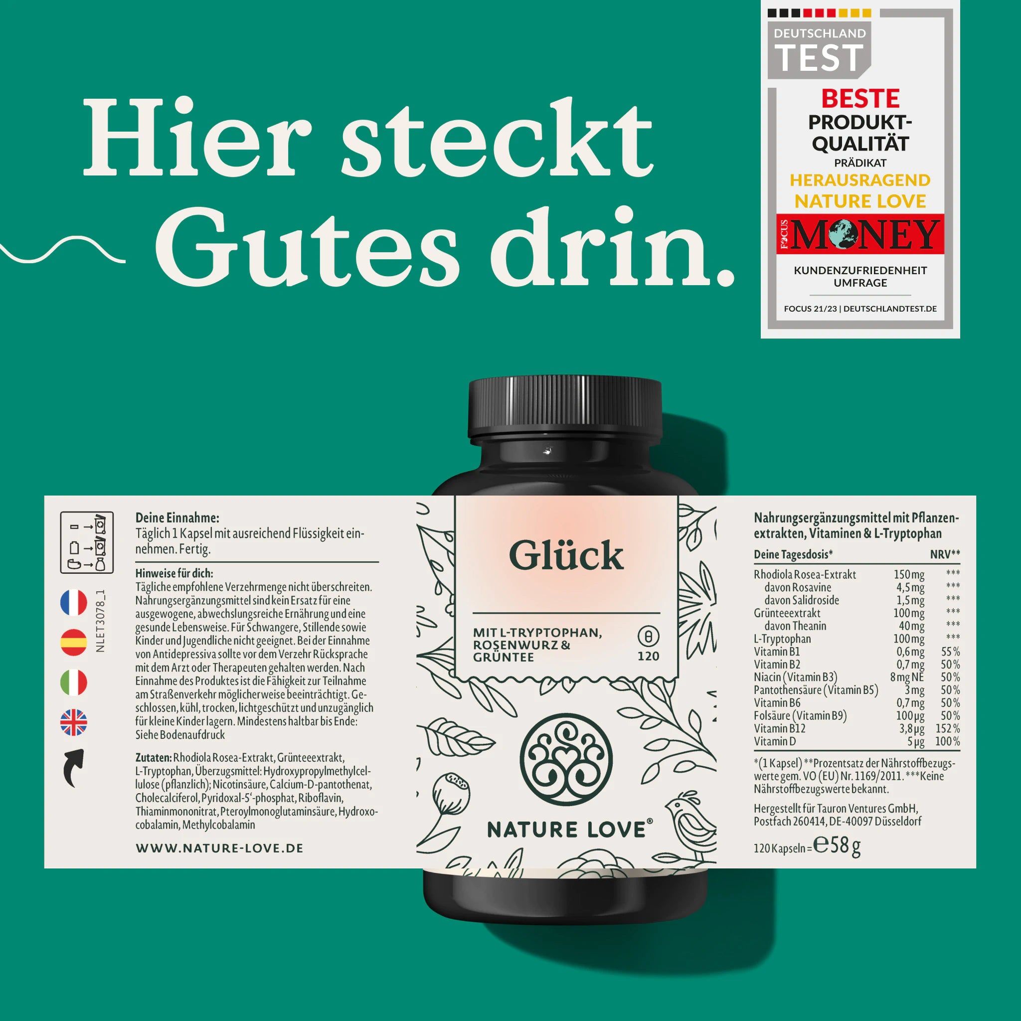 NATURE LOVE® Glück Kapseln