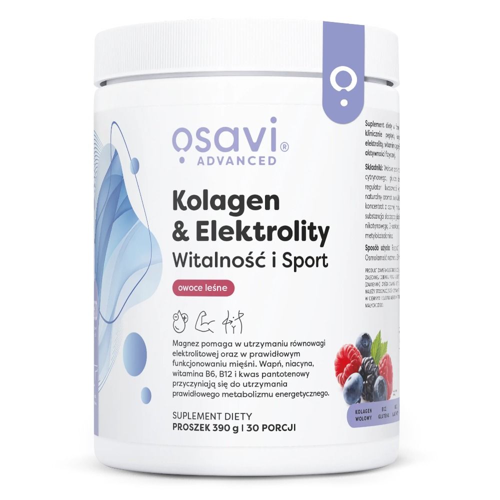 Osavi Collagen & Electrolytes Vitality and Sport, Waldbeere 390 g