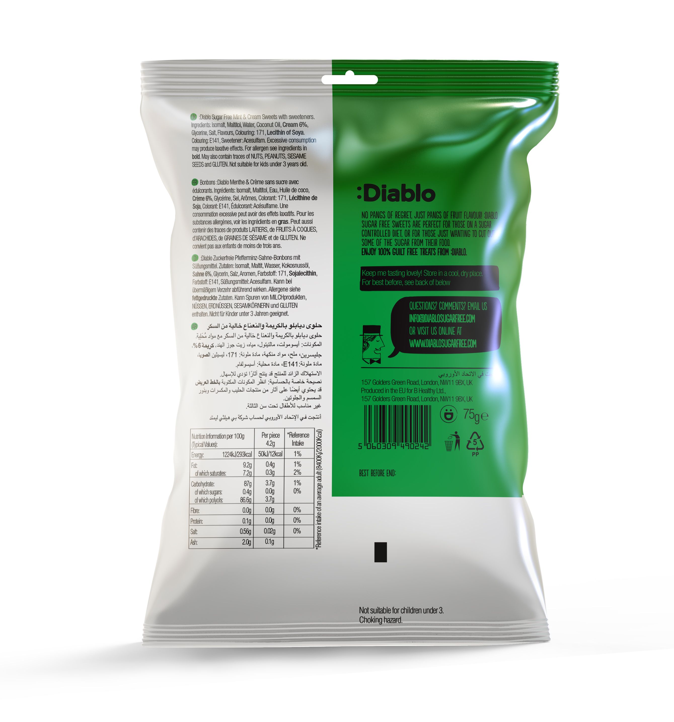 :Diablo Sugar Free Mint&Cream Sweets