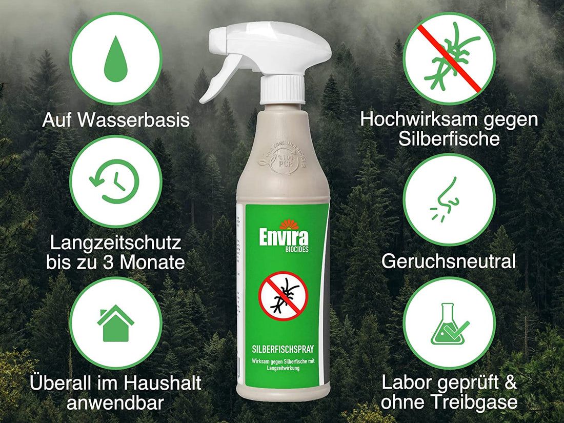 Envira Silberfischspray mit Nachfüllpack