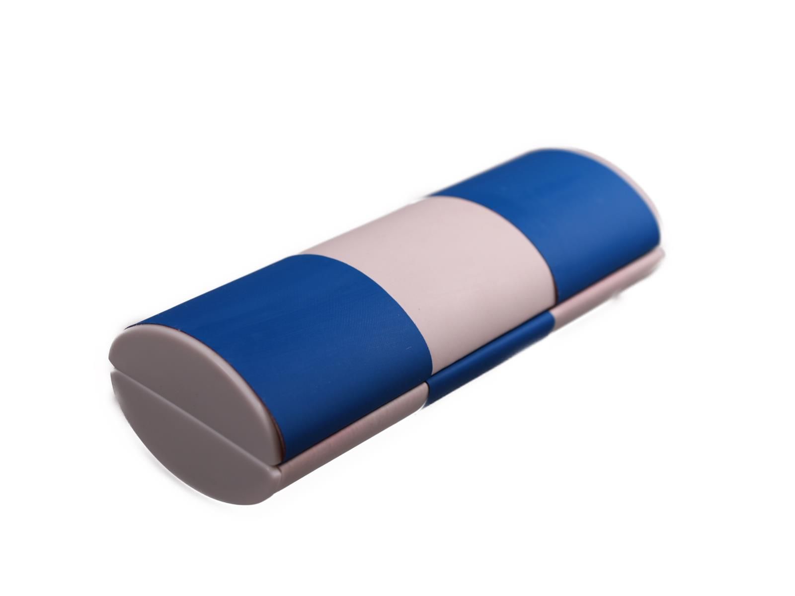 Brillenetui Logic Gross Weiß & Blau