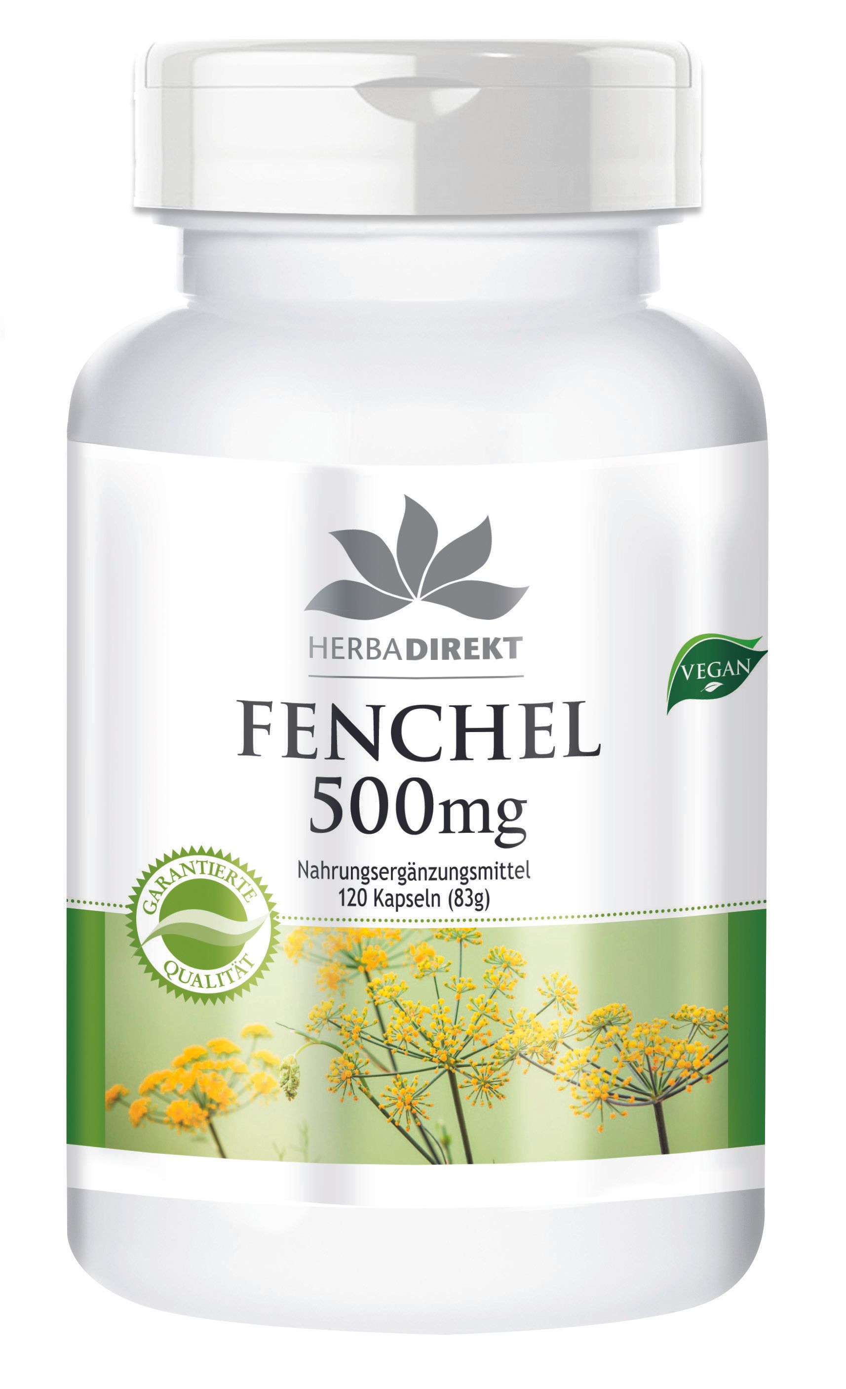 Warnke Vitalstoffe | Fenchel 500mg 120 St