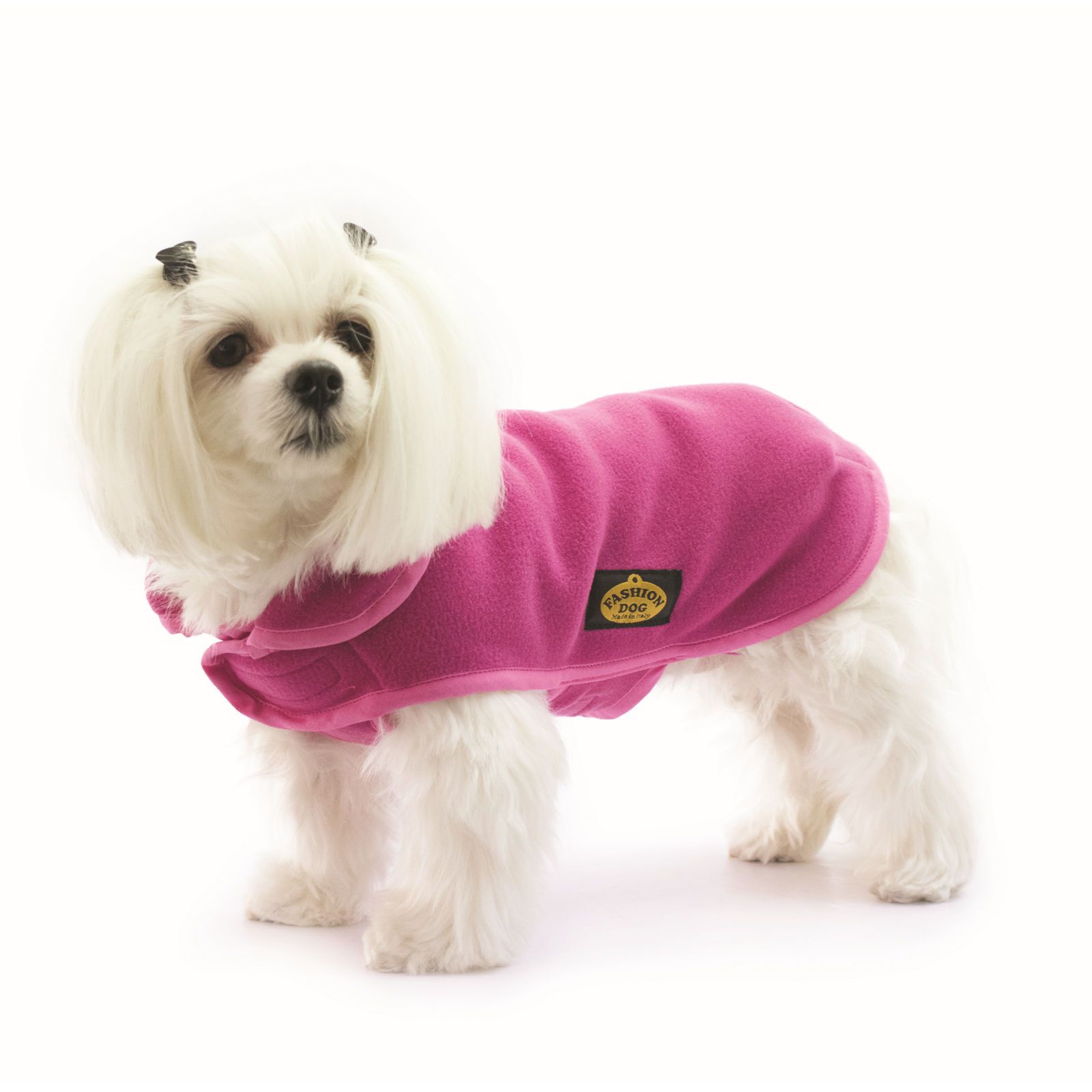 Fashion Dog Fleece-Hundemantel - Fuchsia - 75 cm