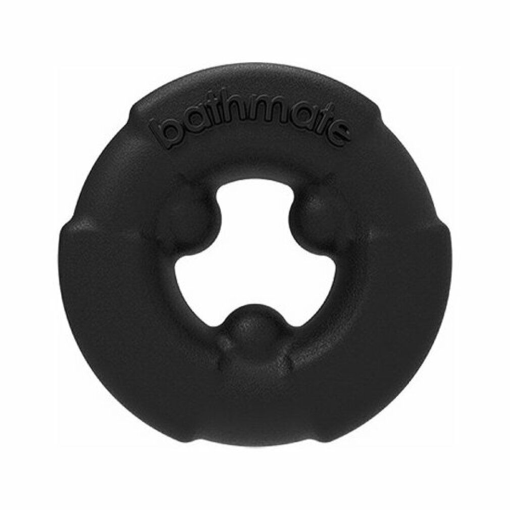 Schwarzer Ring mit drei Aussparungen und der Aufschrift "bathmate".