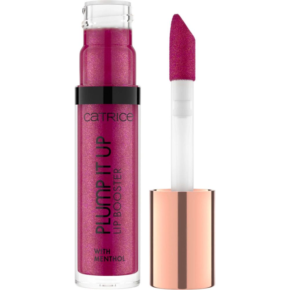 Catrice Plump It Up Lip Booster in glänzendem Pink mit Applikator. Enthält Menthol.