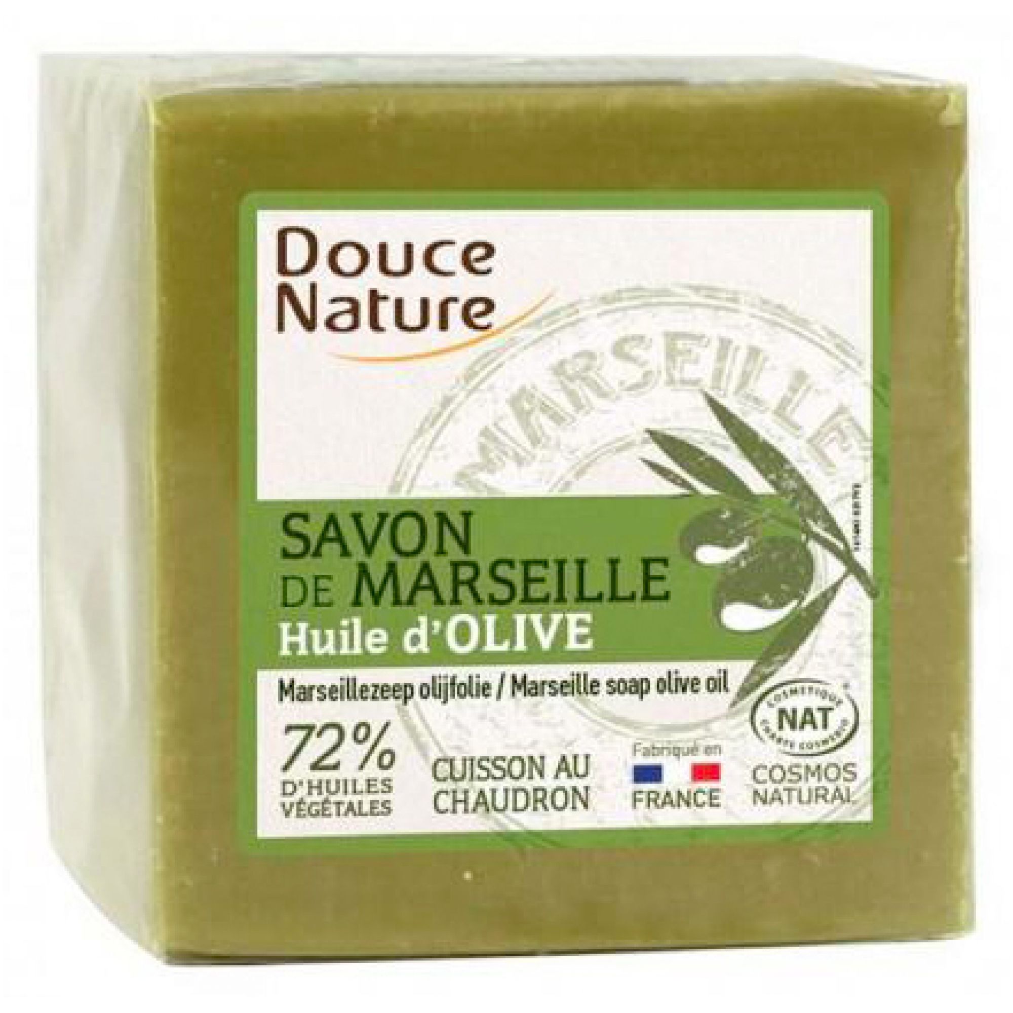 Douce Nature Marseille Seife Olivenöl 7x7x6,8 cm