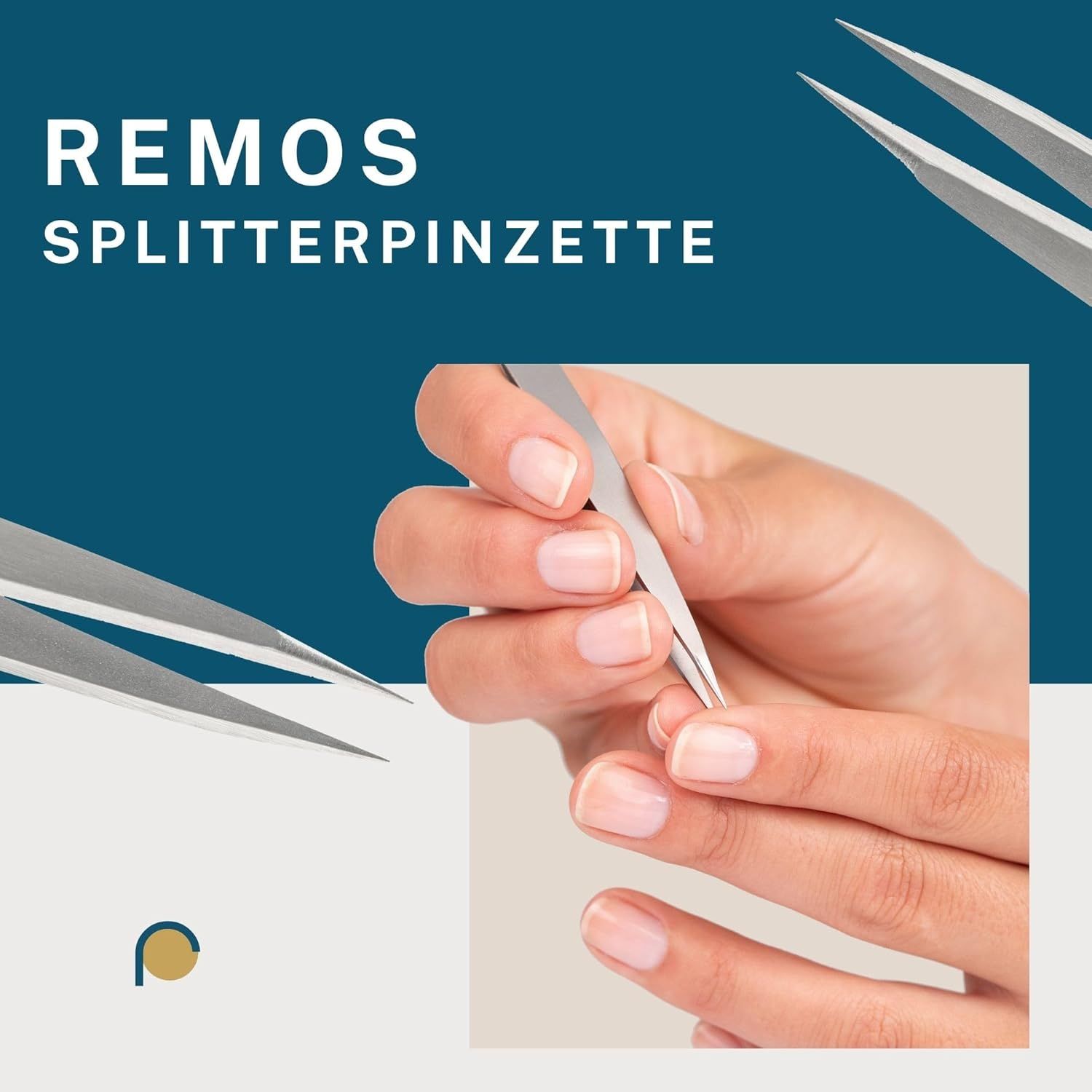 REMOS Pinzetten Set Edelstahl, 3-teilig, satin