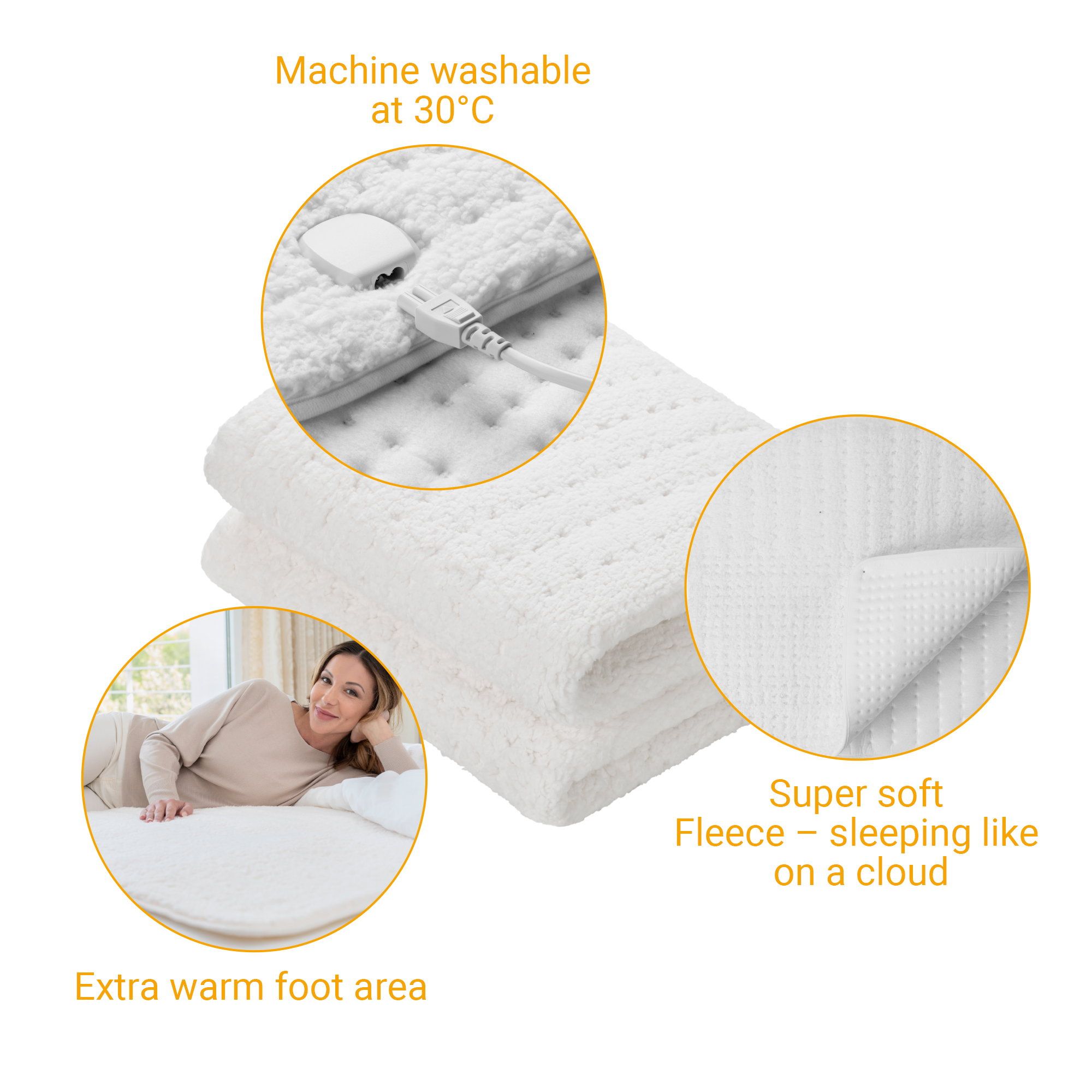 Medisana HU 672 Maxi-Fleece Wärmeunterbett Heizdecke