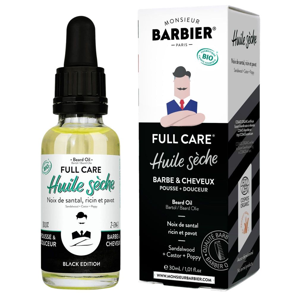 Monsieur BARBIER – Bio-Trockenöl für Bart und Haare