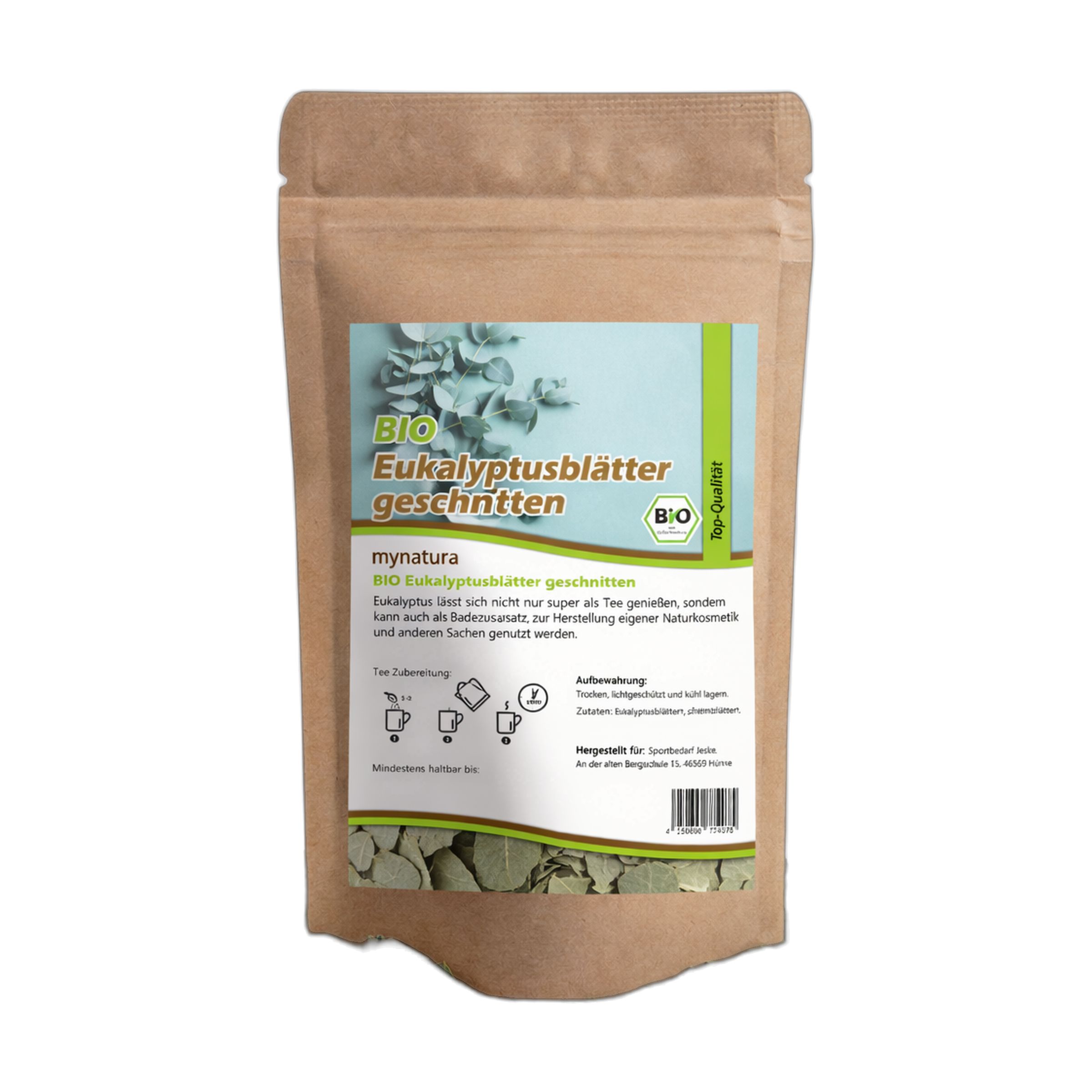 Mynatura Bio Eukalyptusblätter geschnitten und getrocknet 100 g