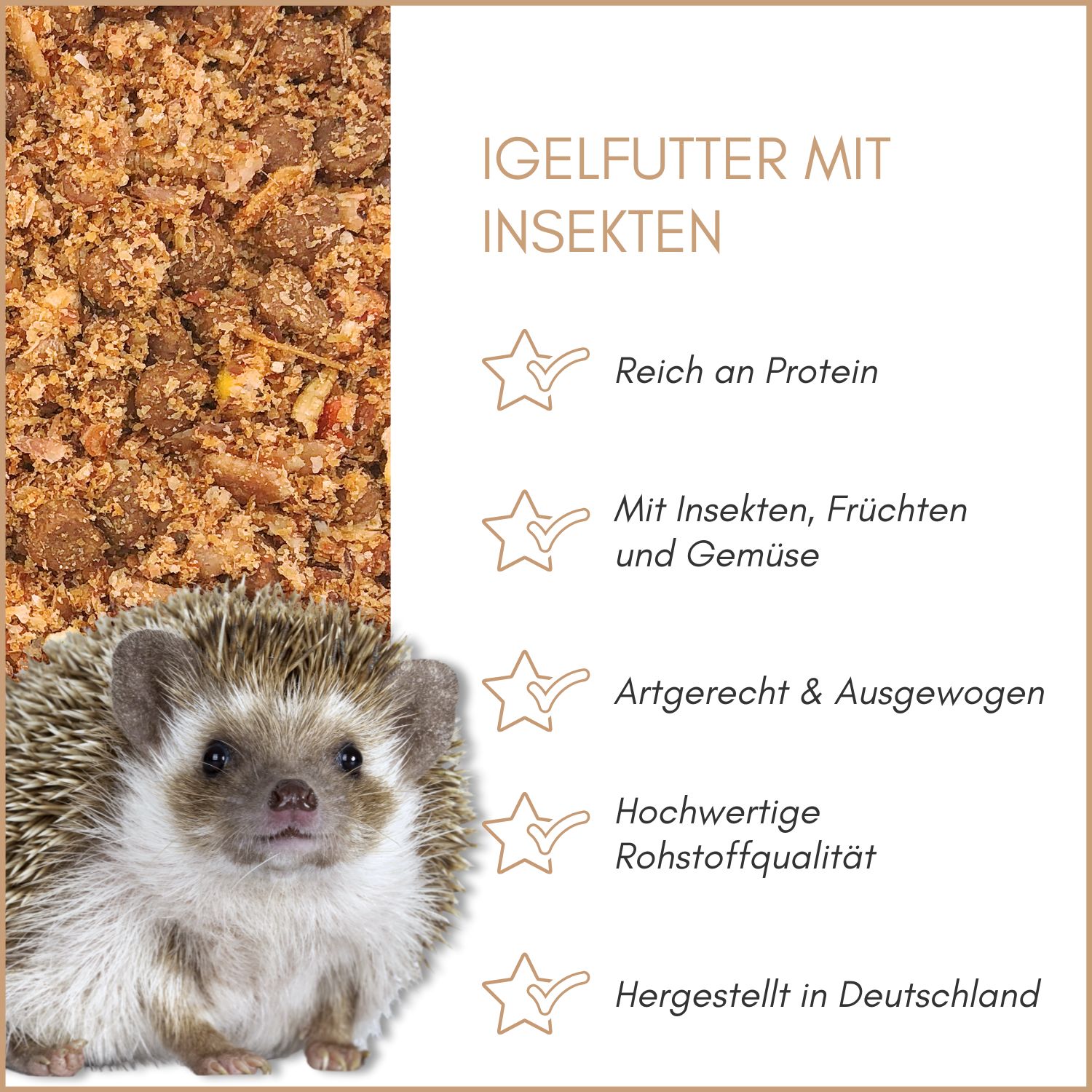 Supravit Igelfutter mit Insekten