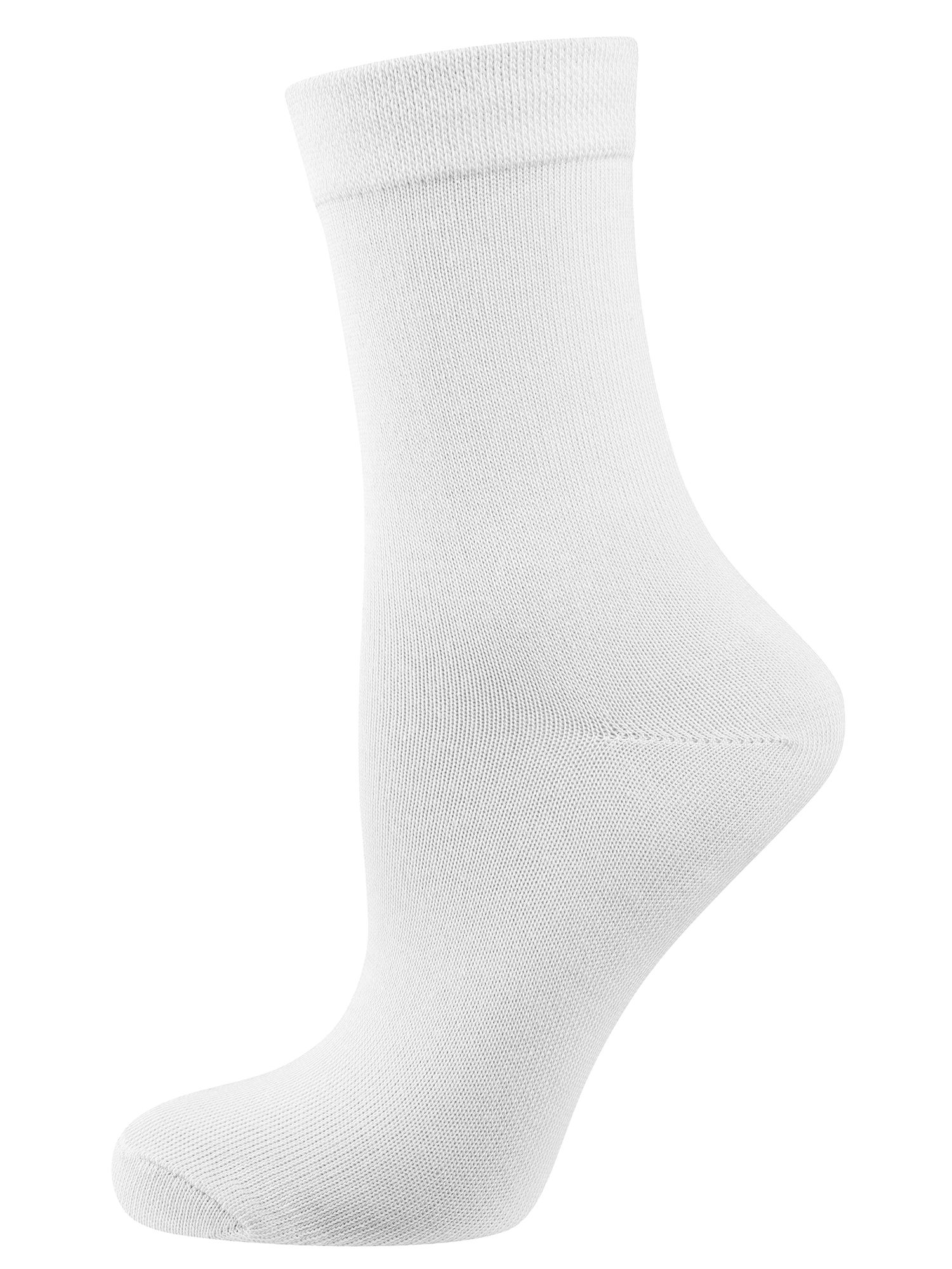 NUR DIE Socken Ohne Gummi 3er Pack - weiß - 39-42