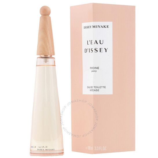 Rosa Schachtel und Flakon. L'Eau d'Issey Pivoine. Eau de Toilette Intense. 100 ml.