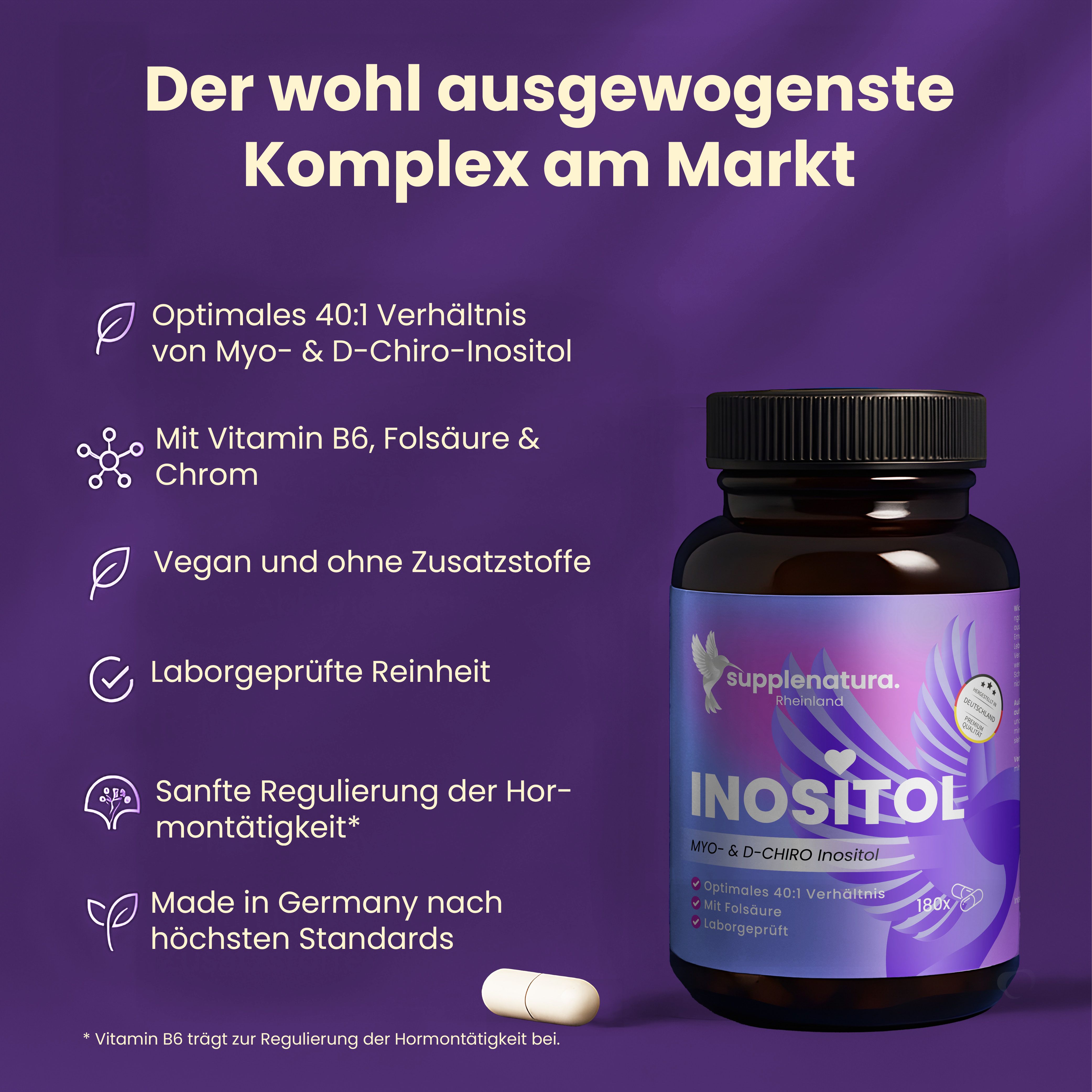 supplenatura Rheinland® Myo-Inositol mit Folsäure