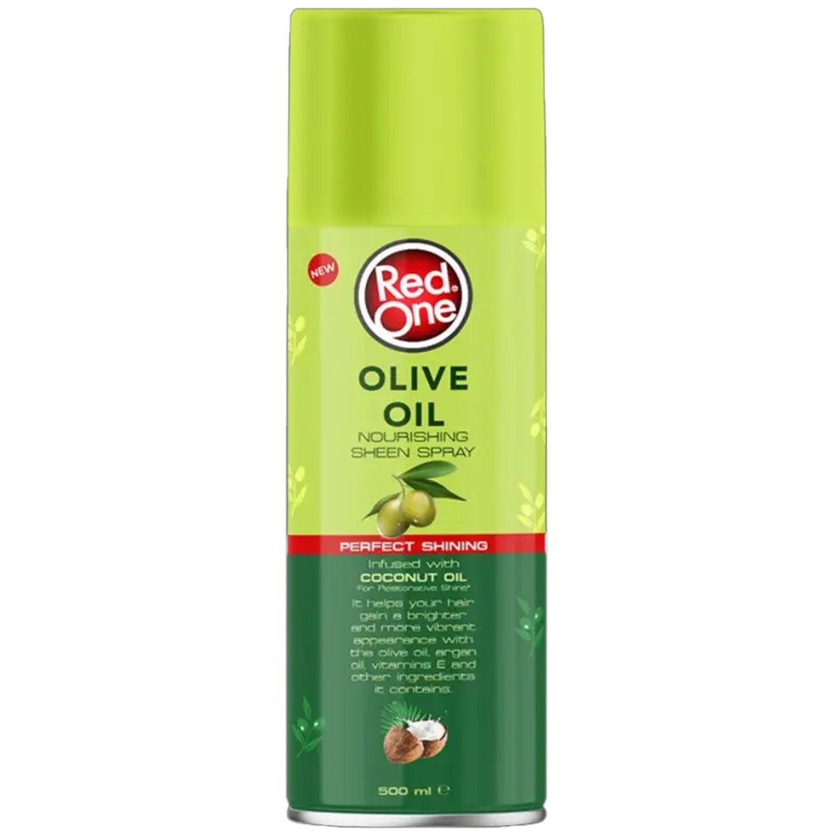 Red One - Hair Spray Sheen Olive Oil Coconut 500 ml