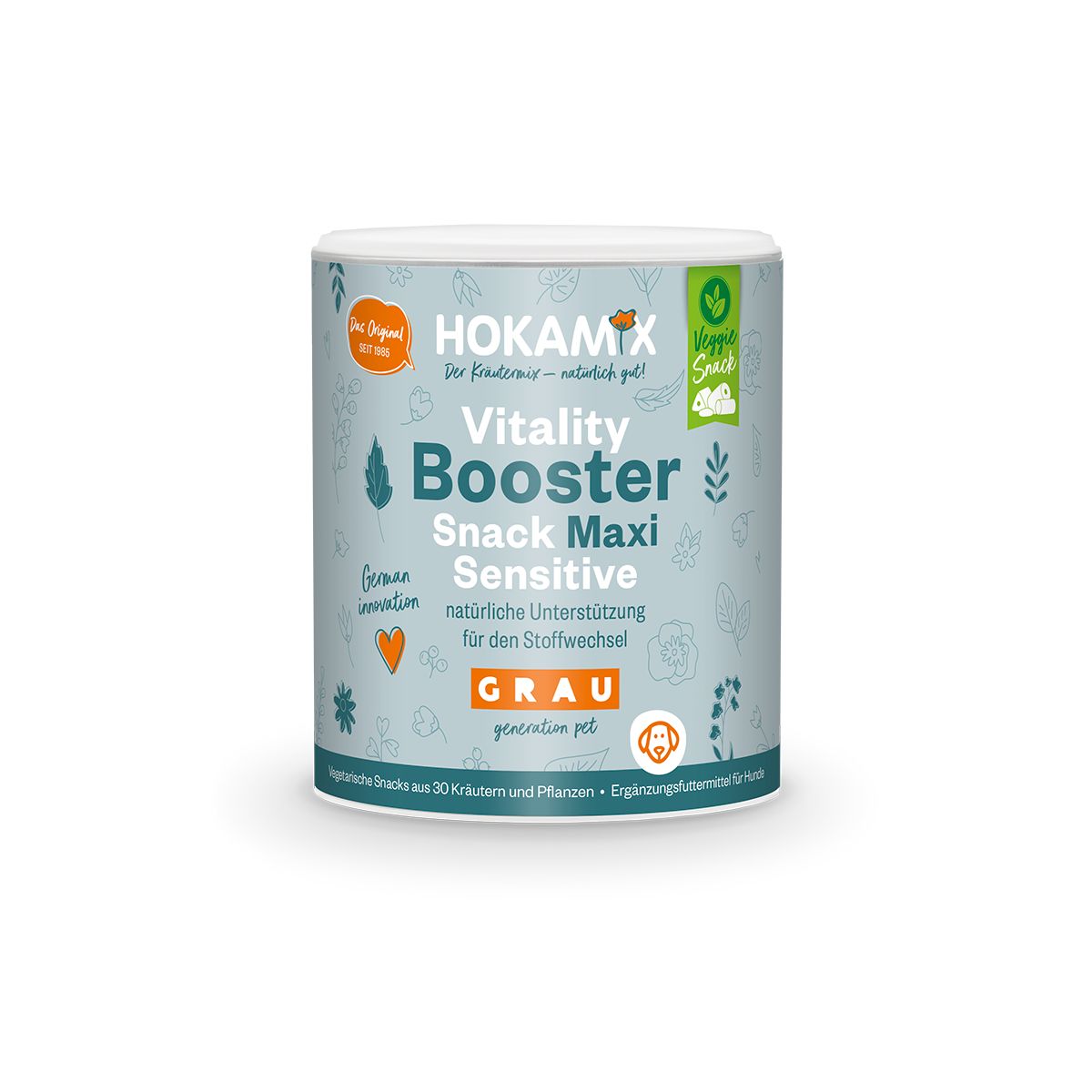 Grau Hokamix Vitality Booster Snack Maxi Sensitive 400 g Futter