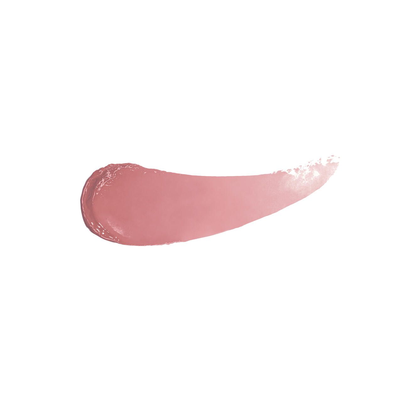 Rosa Lippenstift-Swatches auf weißem Hintergrund. Die Textur ist glänzend.
