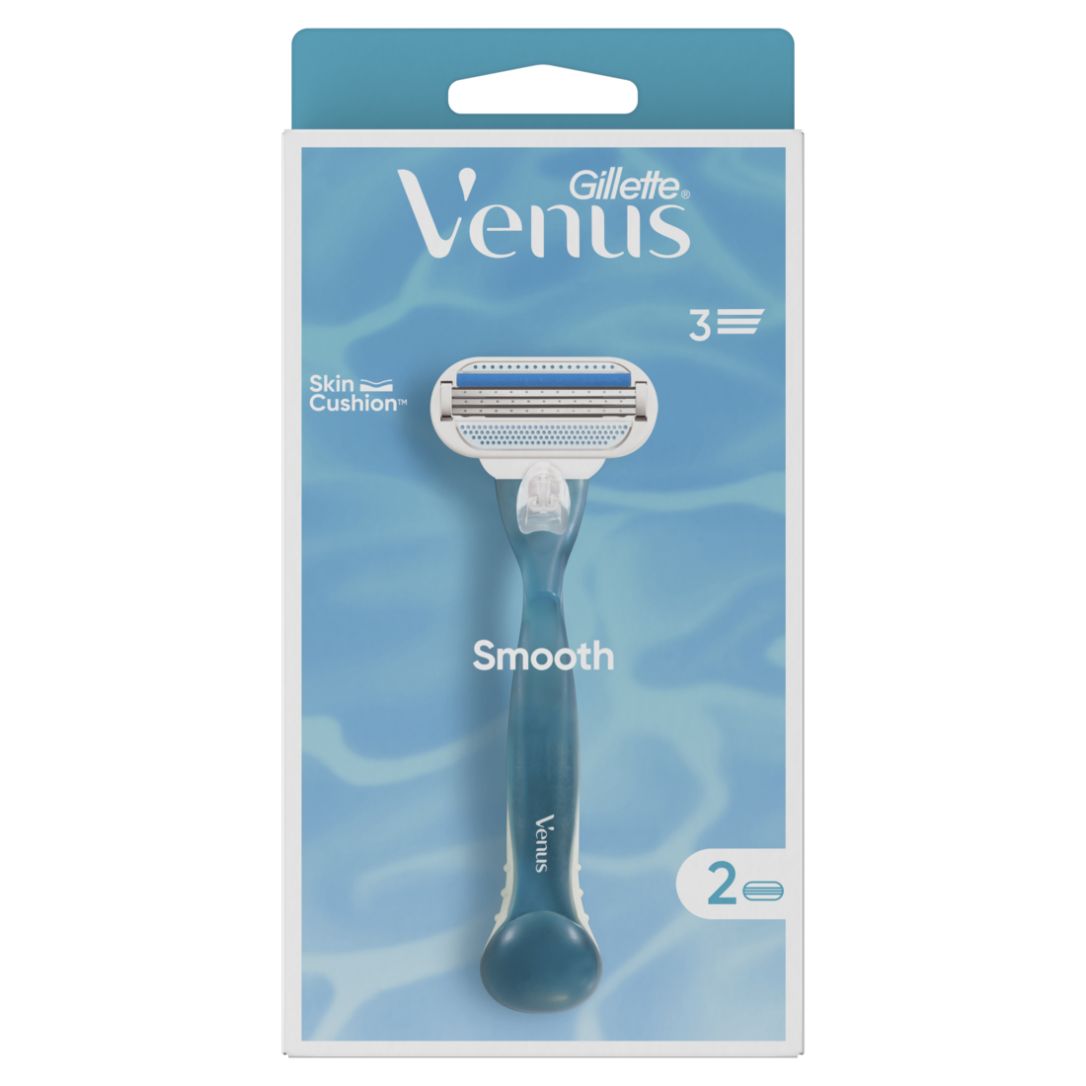 Gillette Venus Smooth Rasierer- 2 Klingen