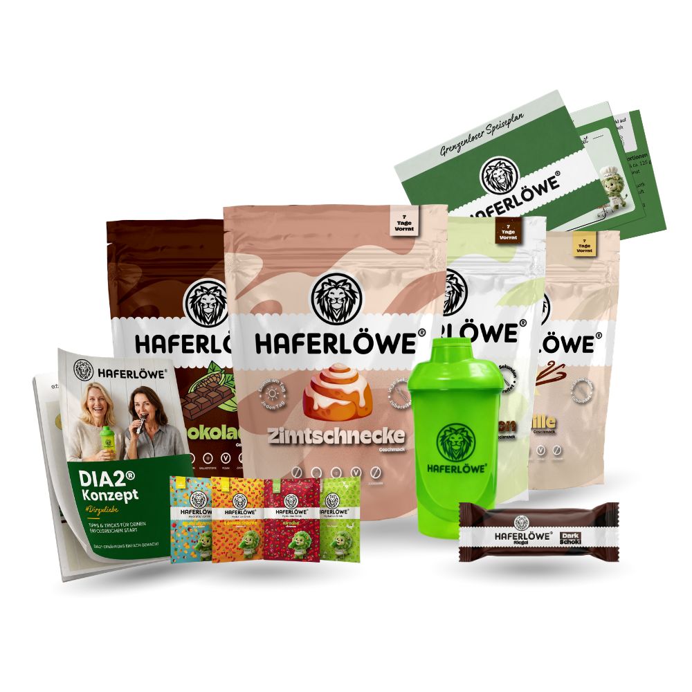 Haferlöwe DIA2®-Shake Starter-Set 2000 g Pulver