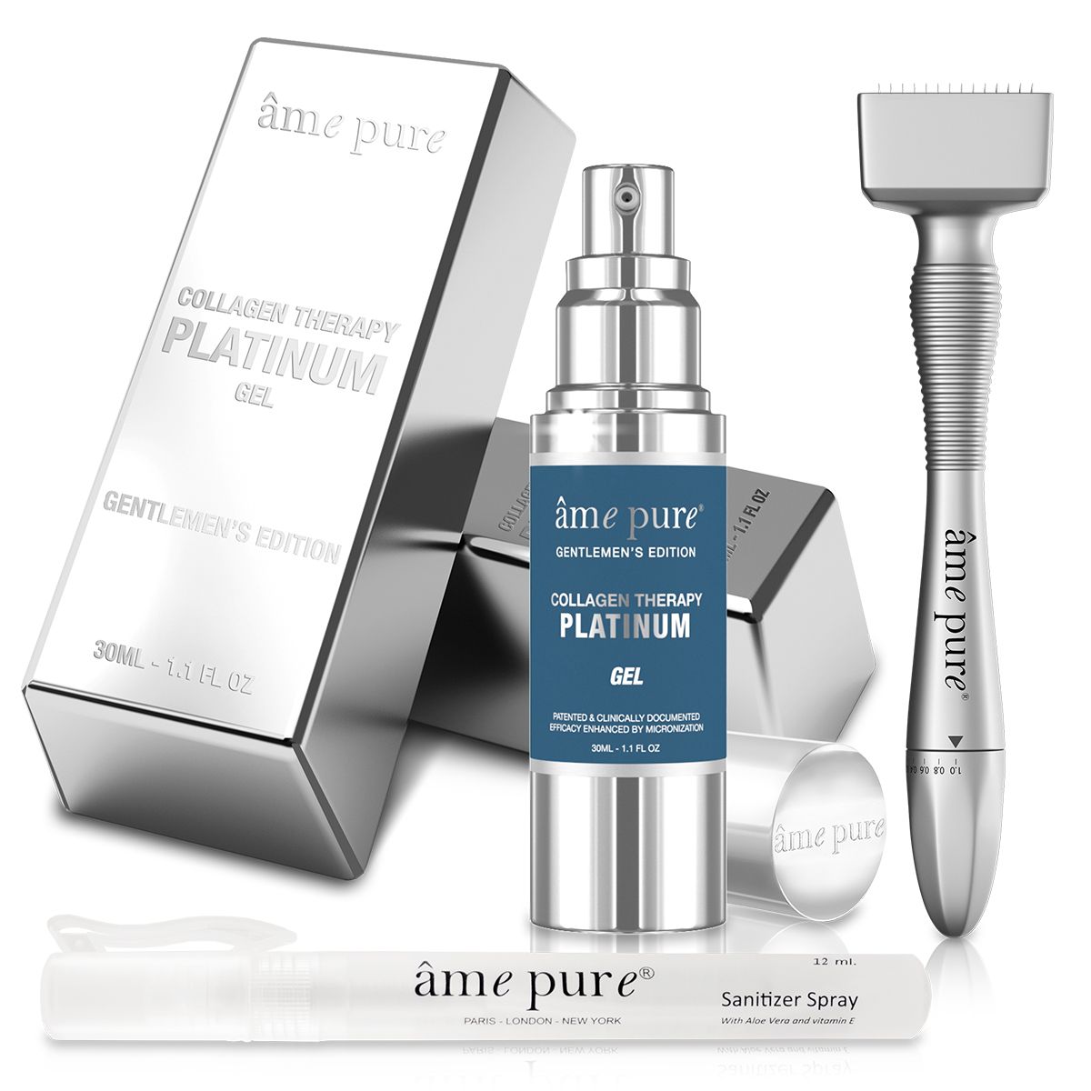 âme pure Adjustable Derma Stamp PLATINUM GENTLEMEN KIT