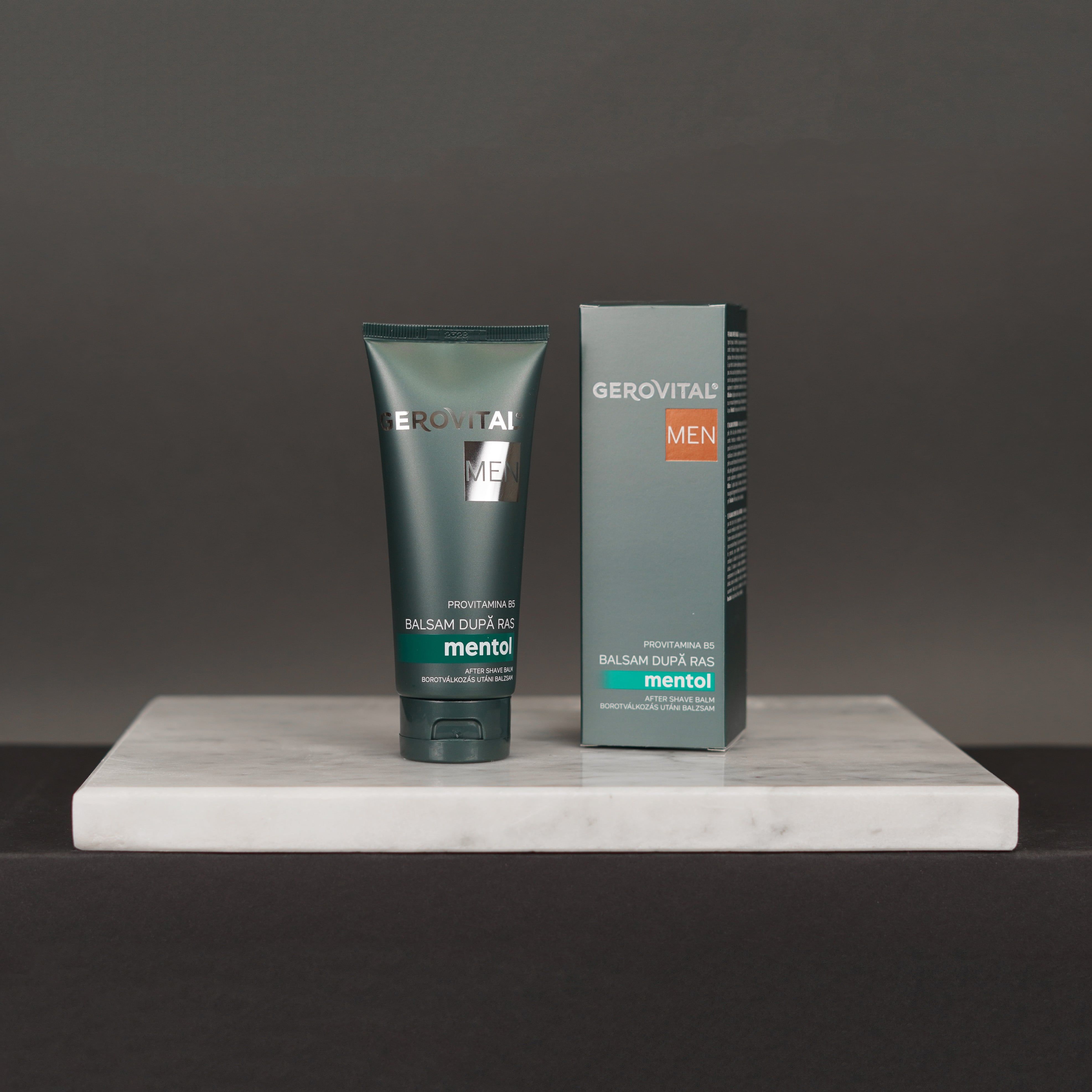 Gerovital Men After Shave Balsam mit Menthol & Panthenol, Rasierbalsam, 100 ml